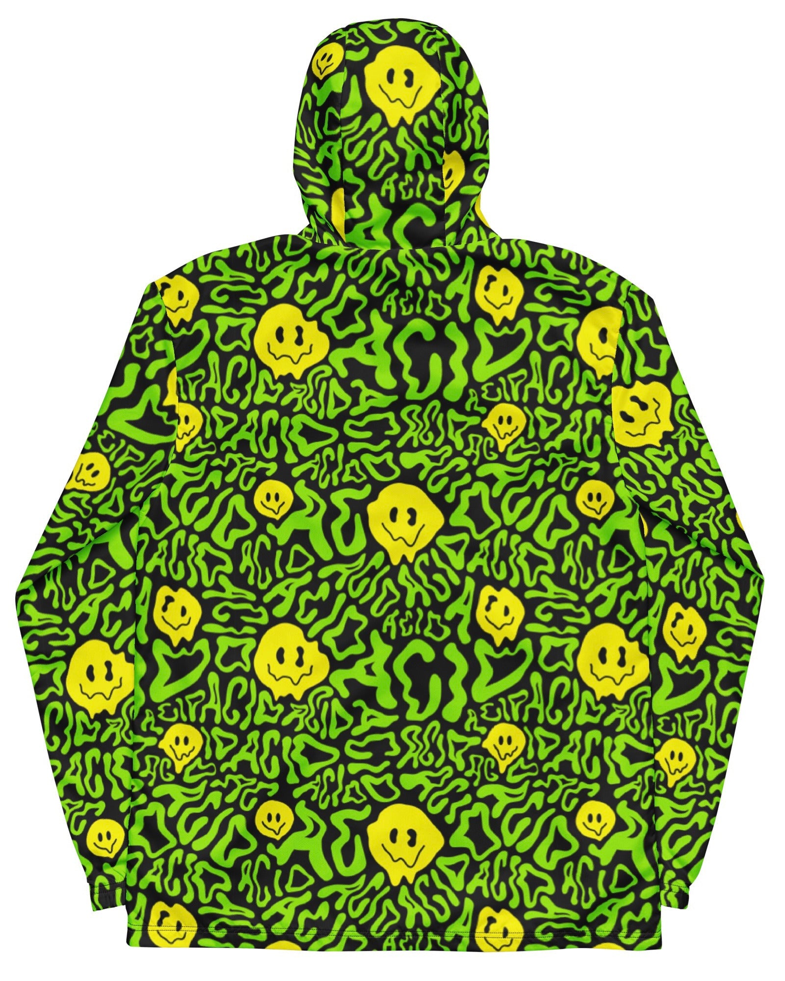 Acid Smilez Windbreaker, Zip-Up Jacket, - One Stop Rave