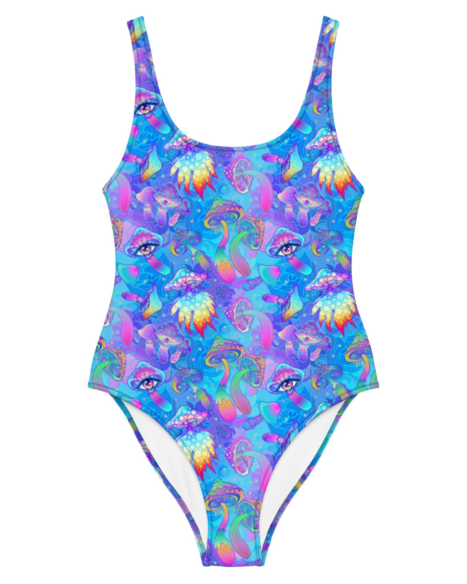 Shroomin Blue Bodysuit, Bodysuit, - One Stop Rave