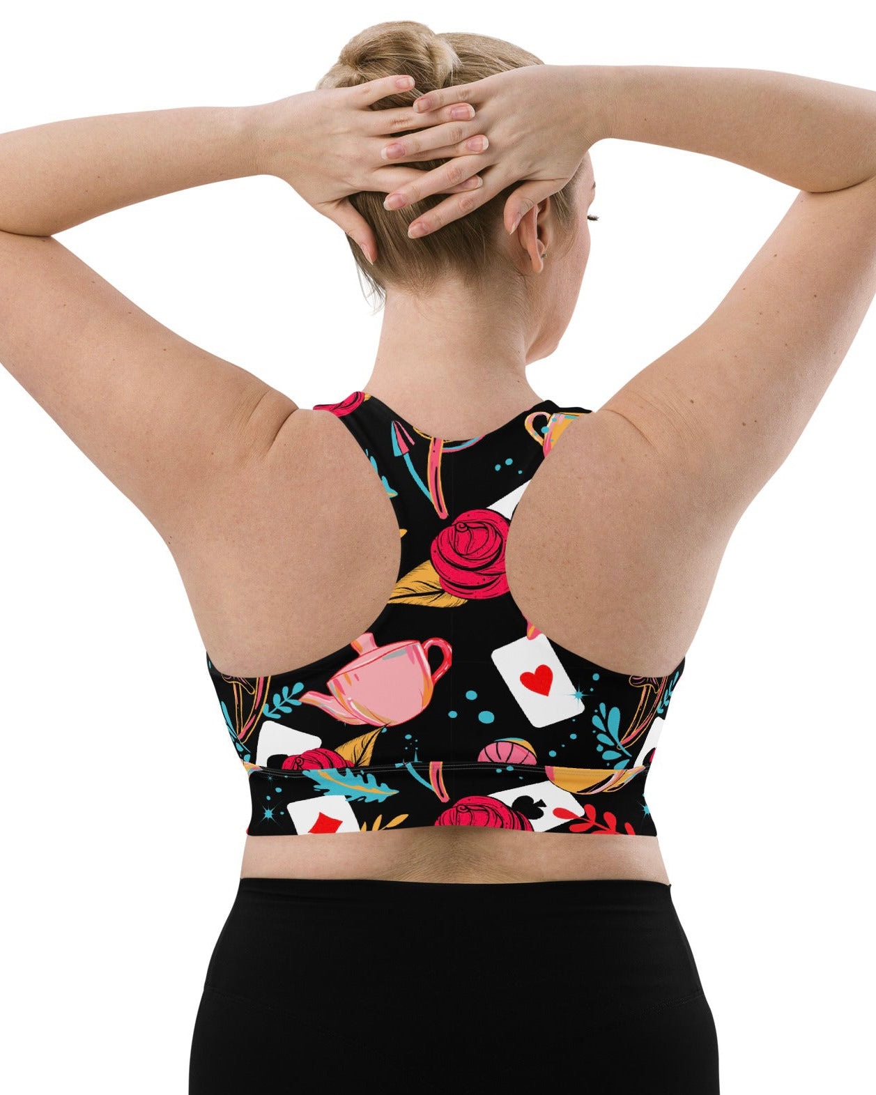 Curiouser and Curiouser Longline Top, Sports Top, - One Stop Rave