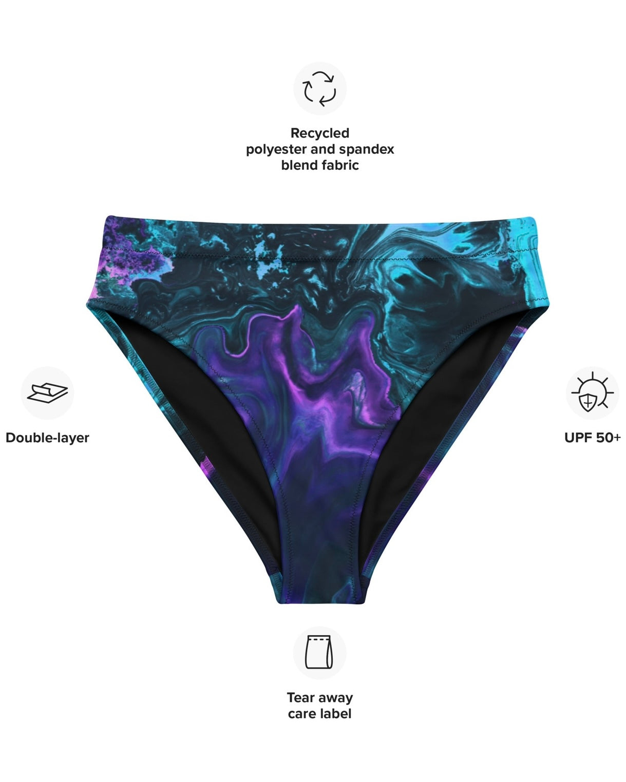 Lucy Recycled High Waisted Bottoms, High-Waisted Bottoms, - One Stop Rave