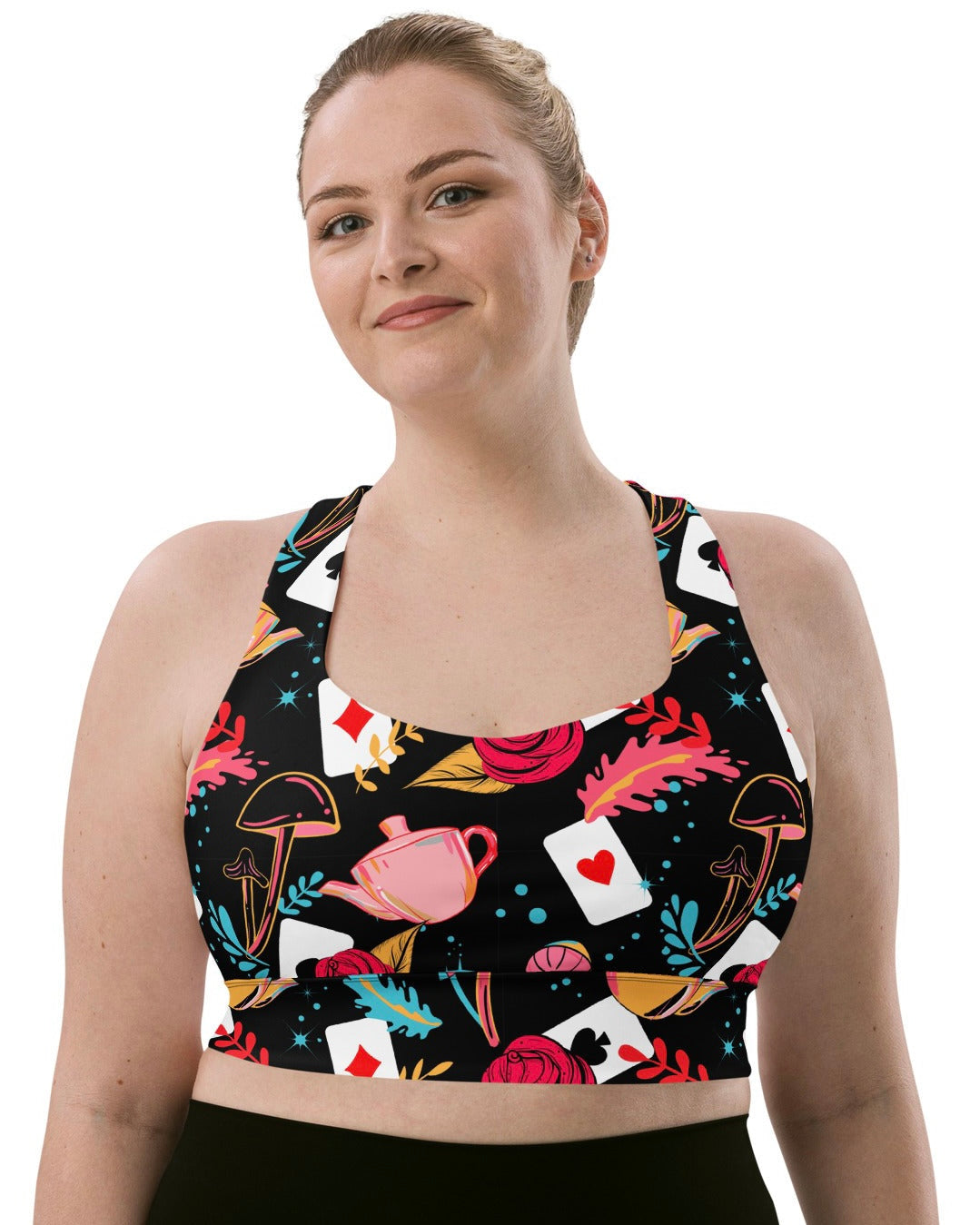 Curiouser and Curiouser Longline Top, Sports Top, - One Stop Rave