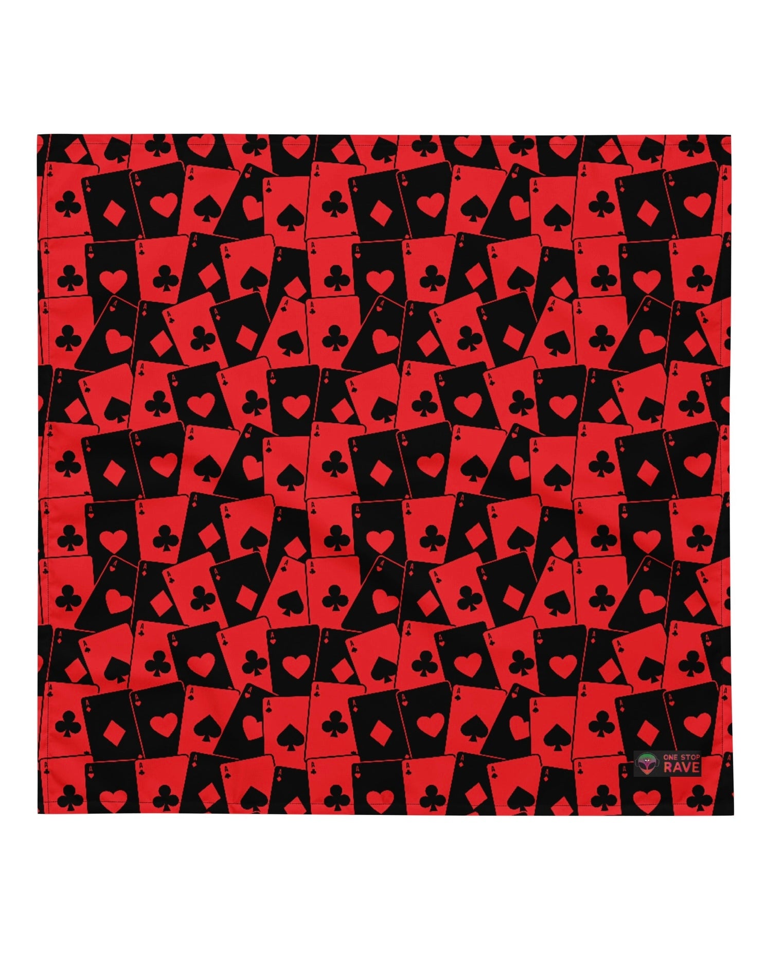 Ace Of Hearts Bandana, Bandana, - One Stop Rave