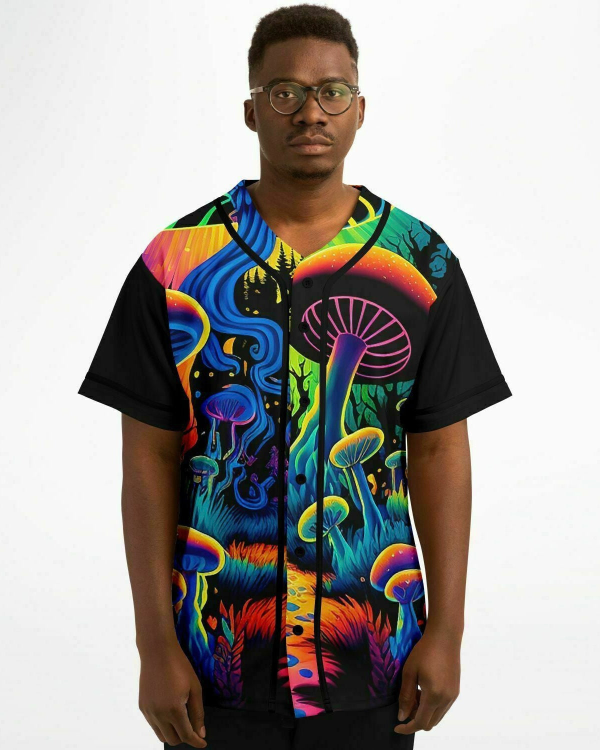 Mushroom Land Jersey, Baseball Jersey, - One Stop Rave