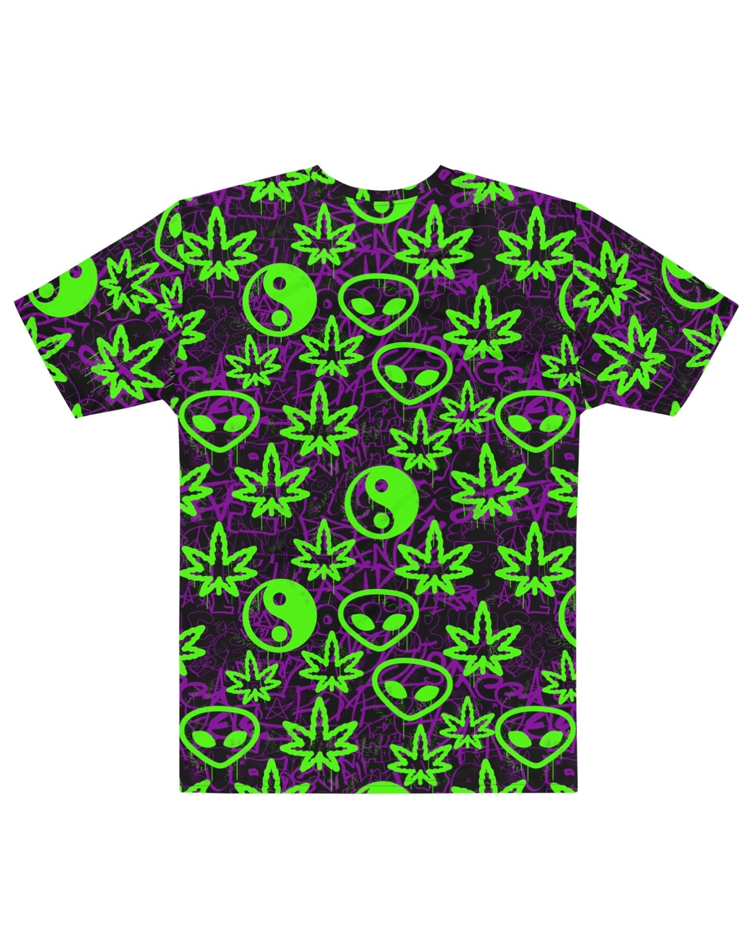 Ganja Graffiti T-Shirt, T-Shirt, - One Stop Rave