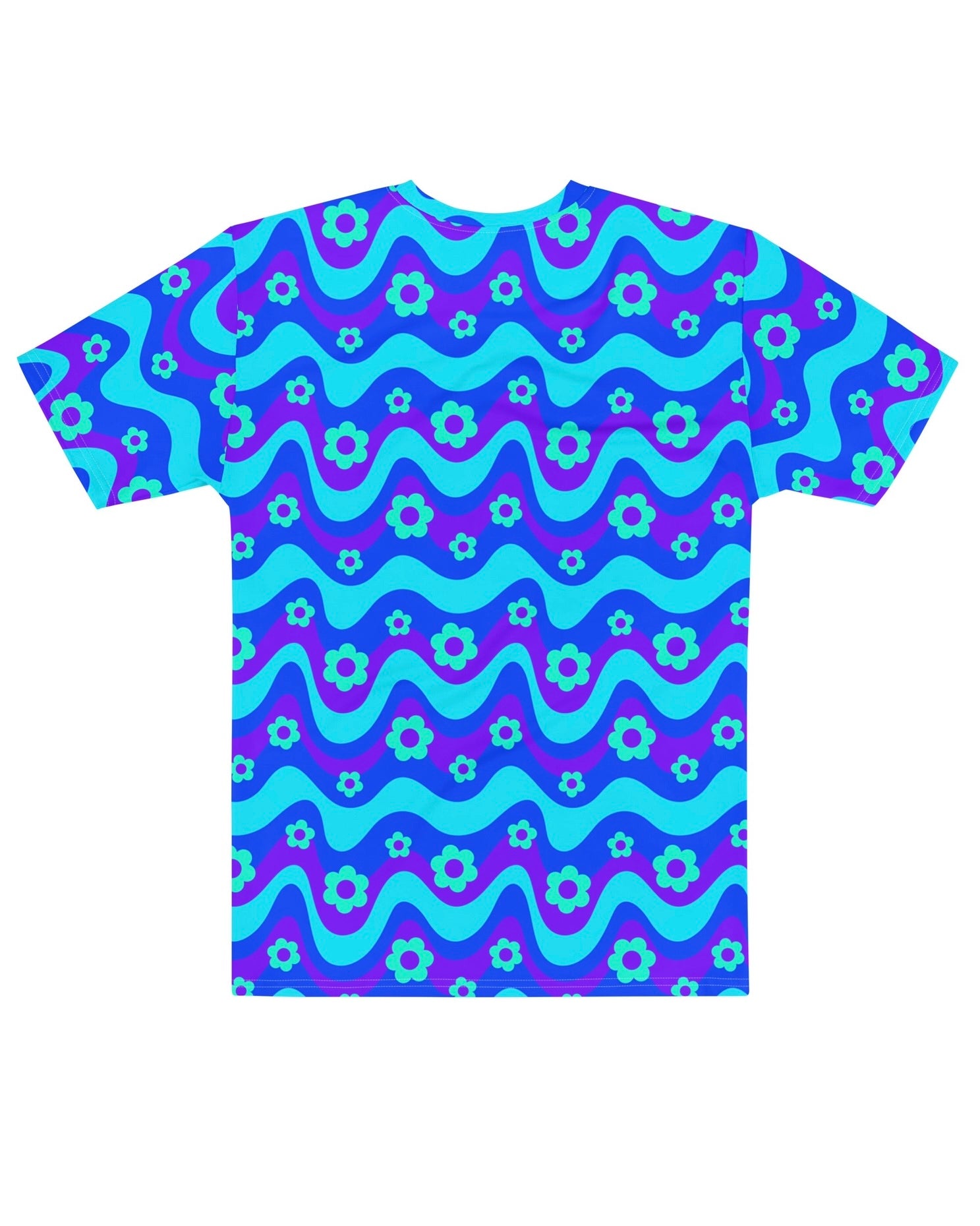 Flower Power Blue T-Shirt, T-Shirt, - One Stop Rave