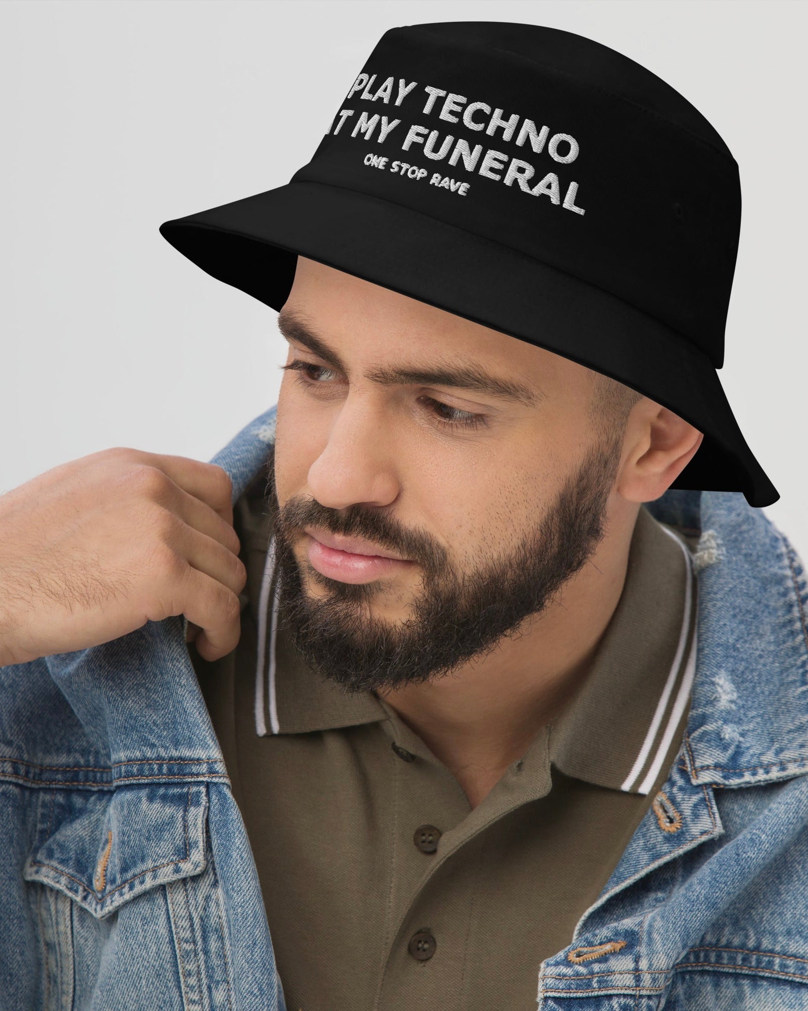 Play Techno At My Funeral Bucket Hat, Bucket Hat, - One Stop Rave