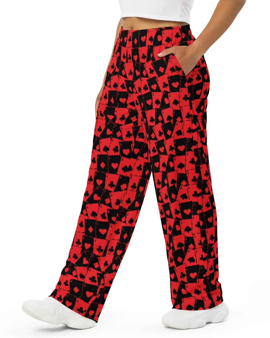 Ace Of Hearts Wide Leg Pants, Wide Leg Pants, - One Stop Rave