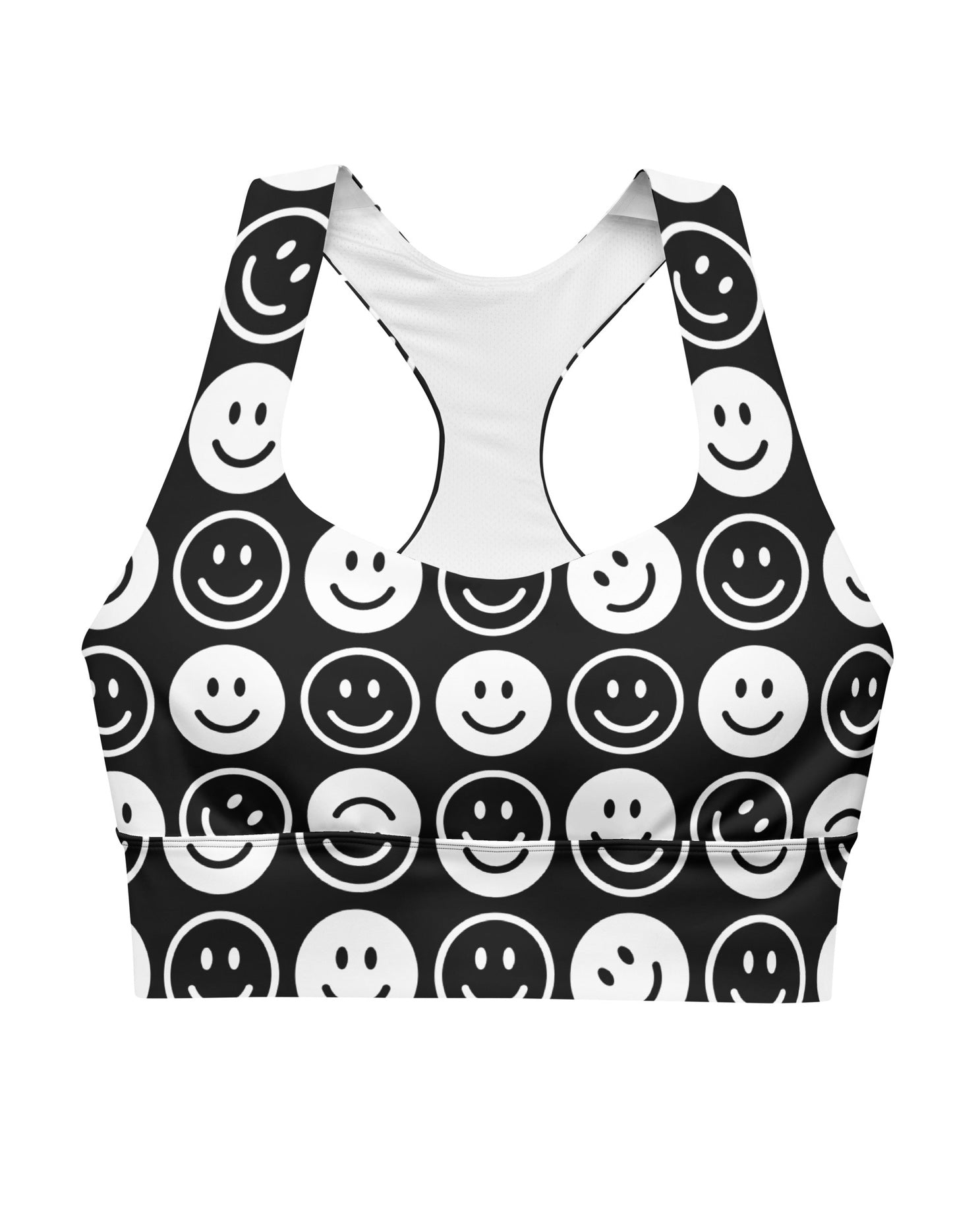 All Smiles Longline Top, Sports Top, - One Stop Rave