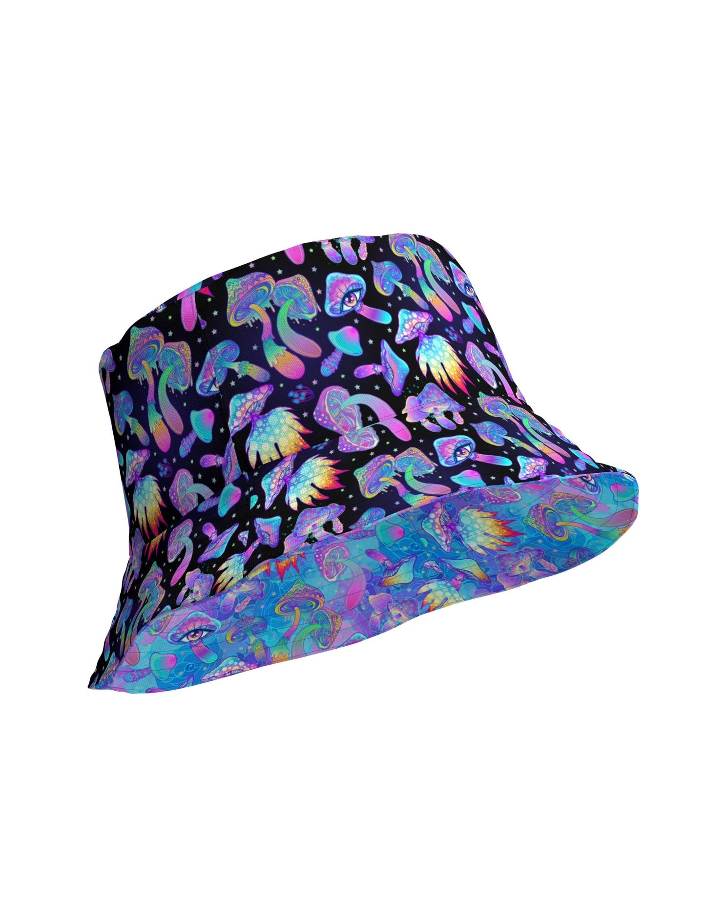 Shroomin Reversible Bucket Hat, Bucket Hat, - One Stop Rave
