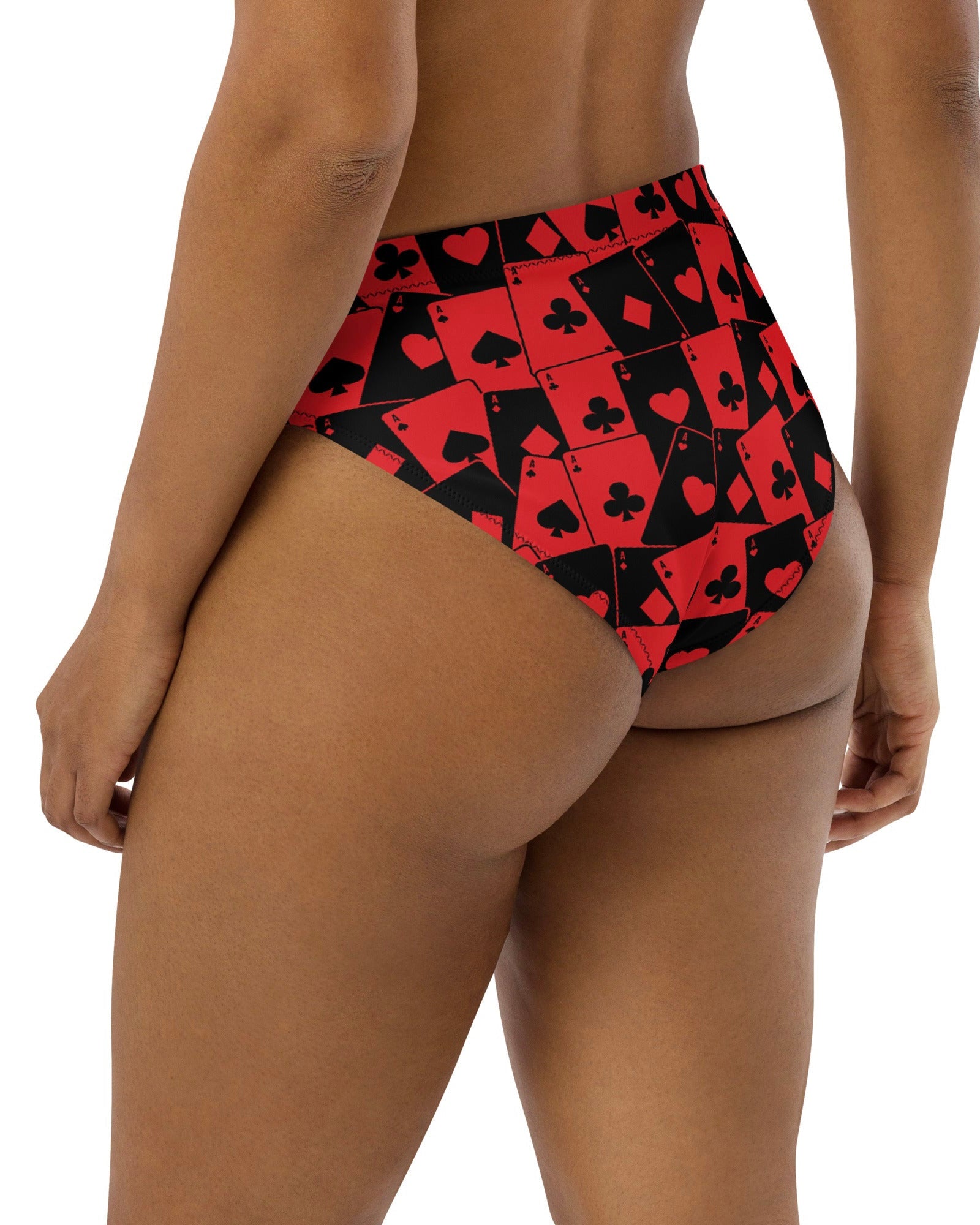Ace Of Hearts Recycled High Waisted Bottoms, High-Waisted Bottoms, - One Stop Rave