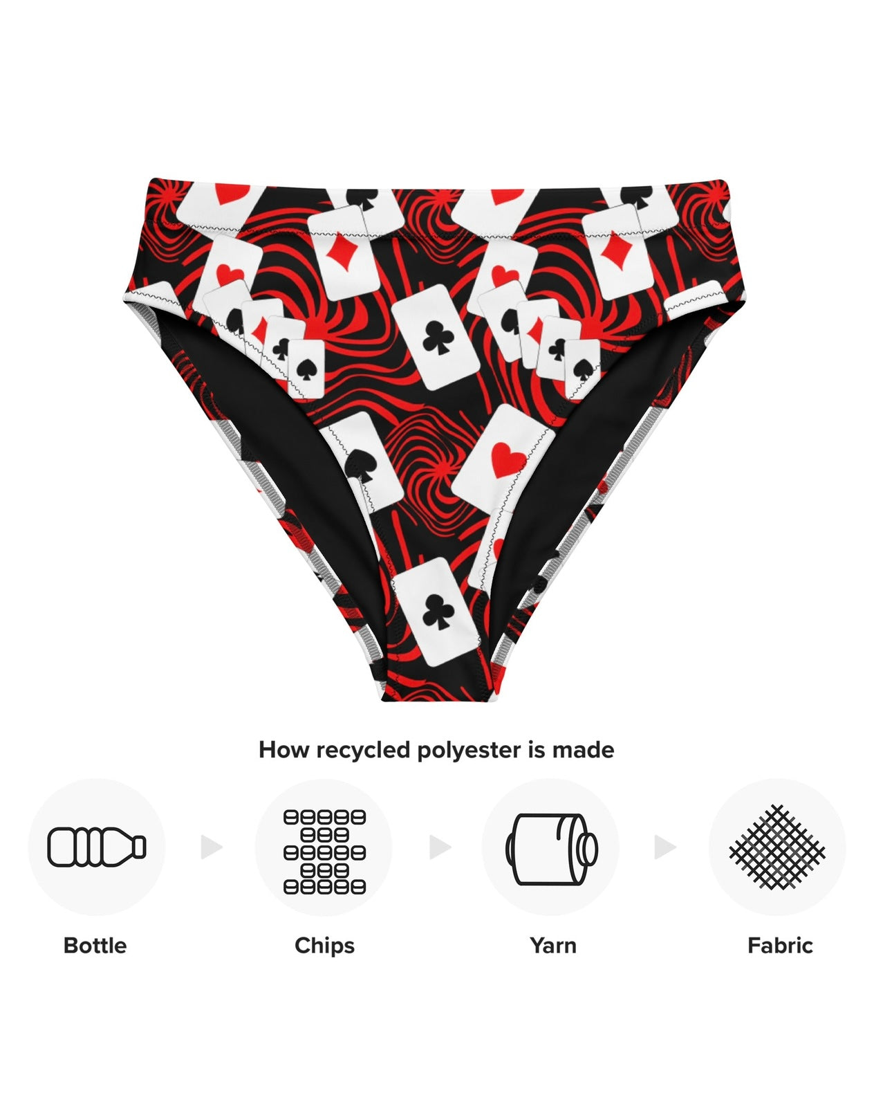 Off With Your Head Recycled High Waisted Bottoms, High-Waisted Bottoms, - One Stop Rave