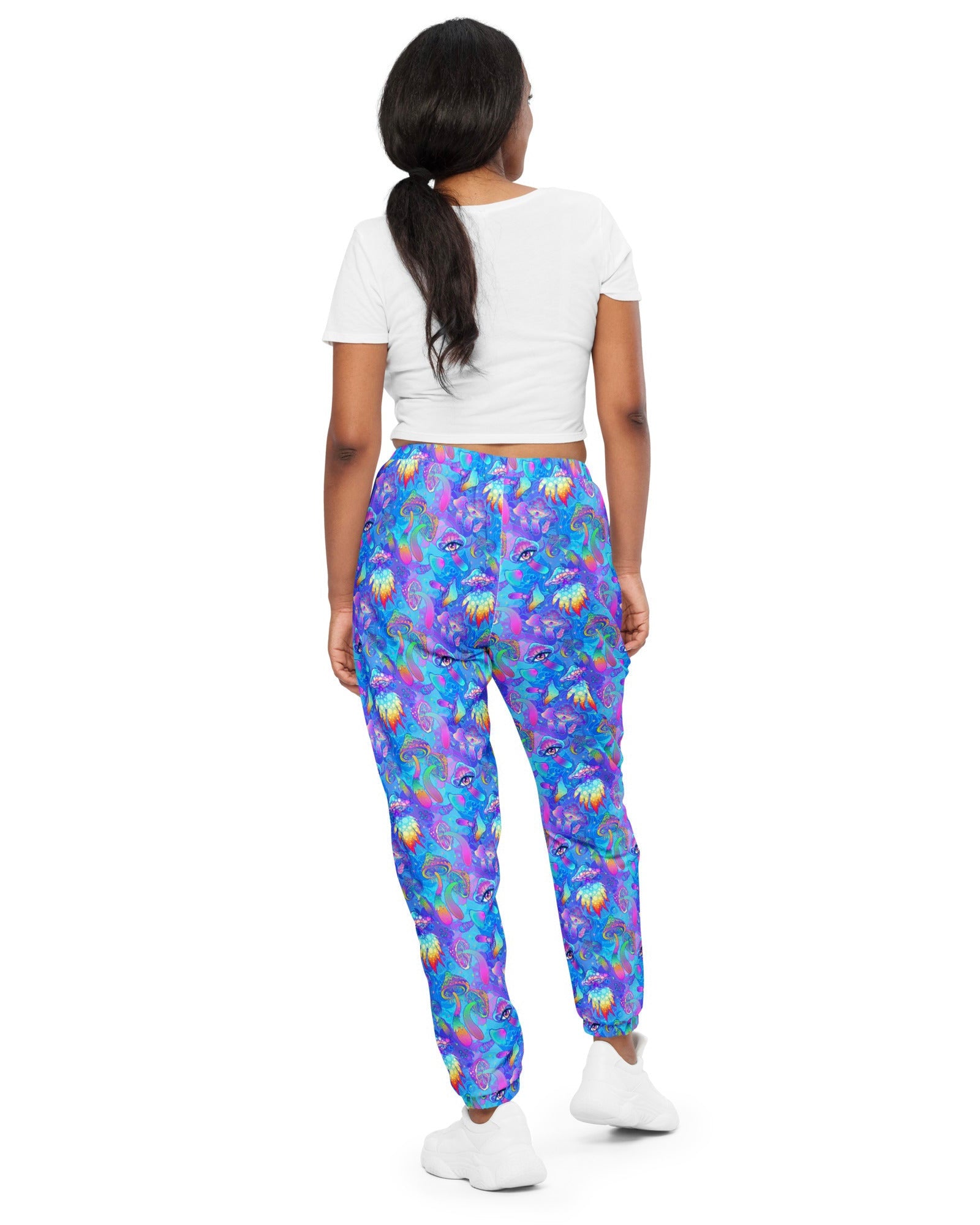 Shroomin Blue Track Pants, Track Pants, - One Stop Rave