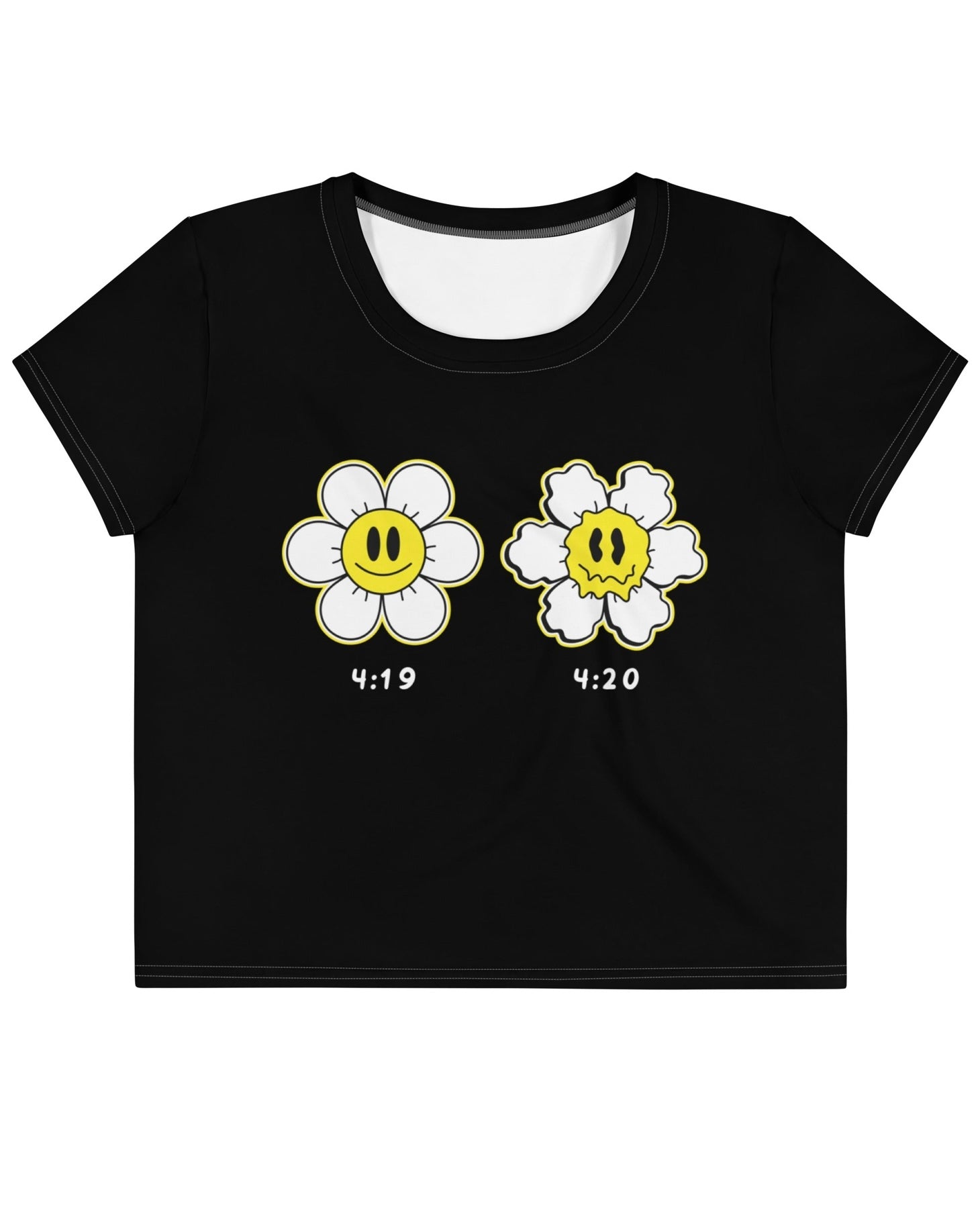 420 Daisy Crop Tee, Crop Tee, - One Stop Rave
