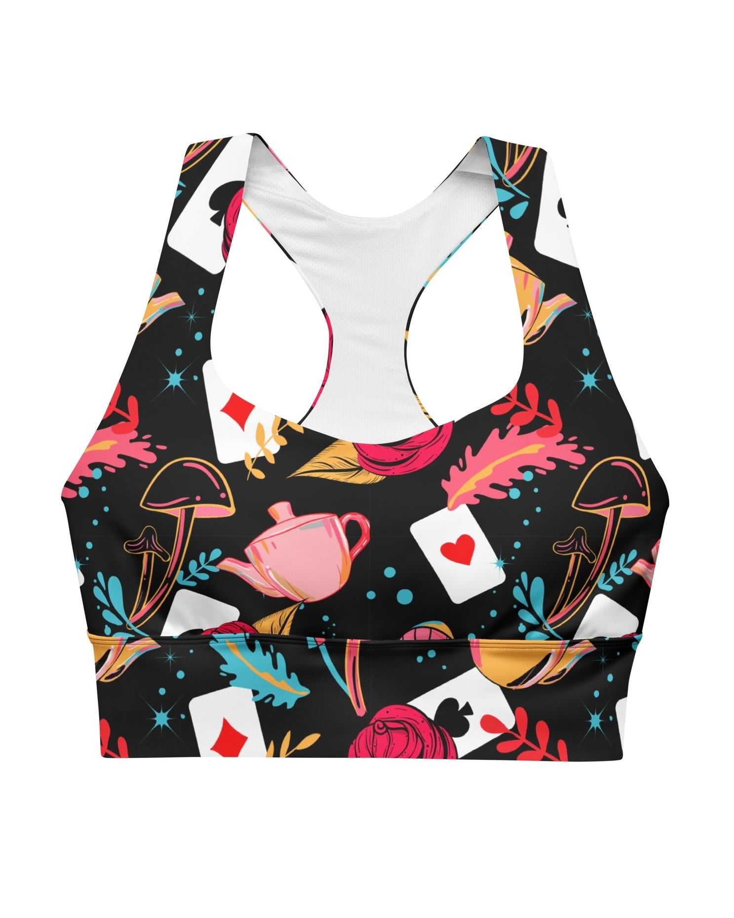 Curiouser and Curiouser Longline Top, Sports Top, - One Stop Rave