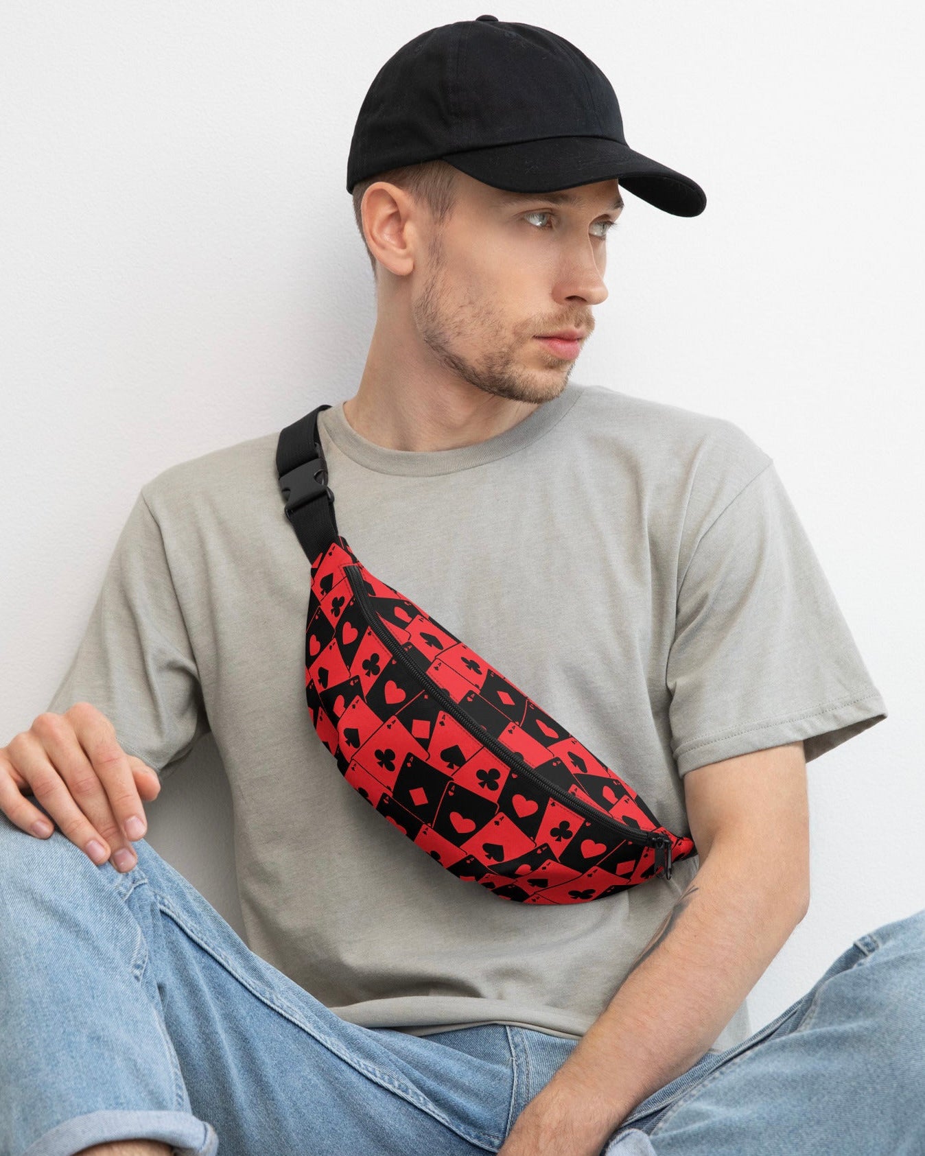 Ace Of Hearts Fanny Pack, Fanny Pack, - One Stop Rave