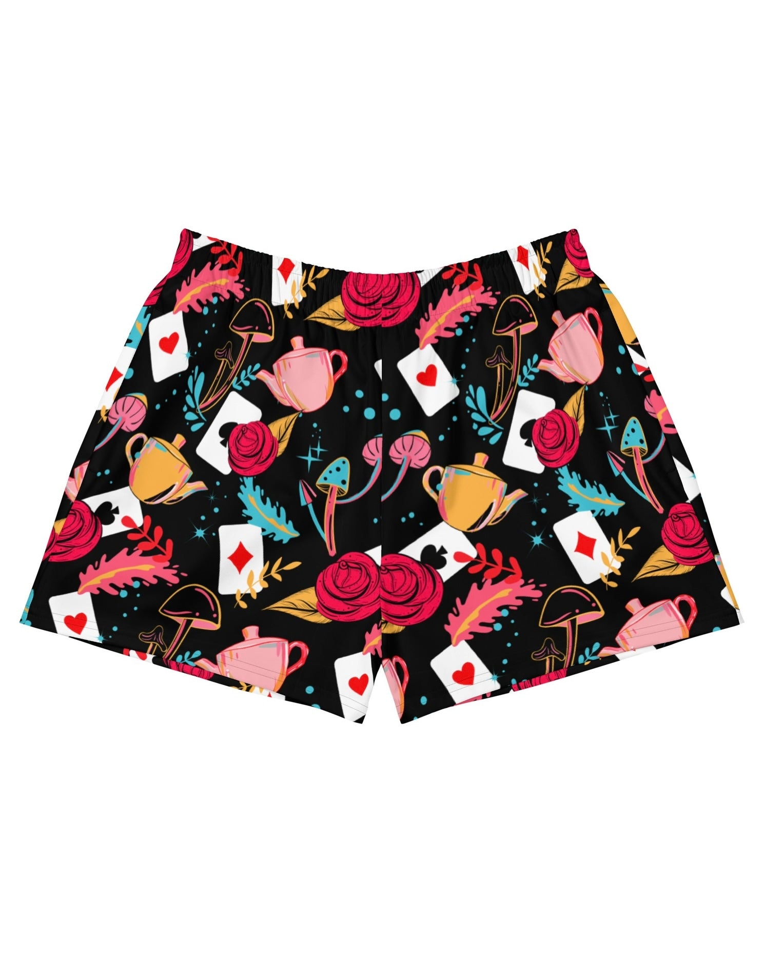 Curiouser and Curiouser Shorts, Athletic Shorts, - One Stop Rave