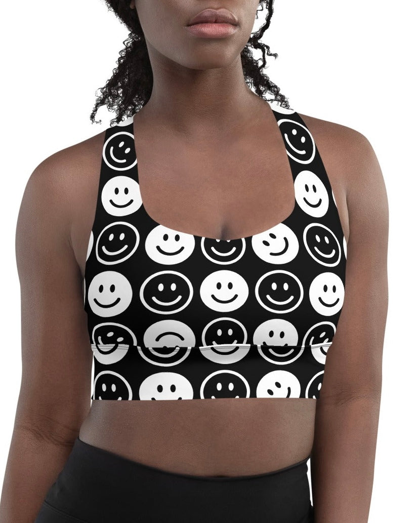 All Smiles Longline Top, Sports Top, - One Stop Rave