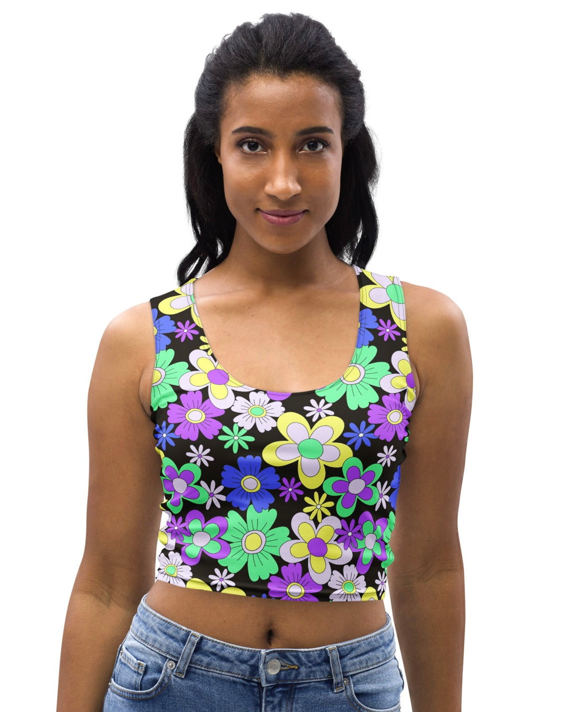 Crazy Daisy Crop Top, crop top, - One Stop Rave