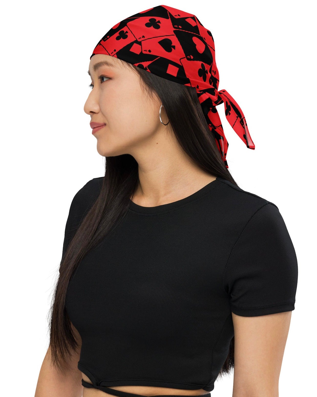 Ace Of Hearts Bandana, Bandana, - One Stop Rave