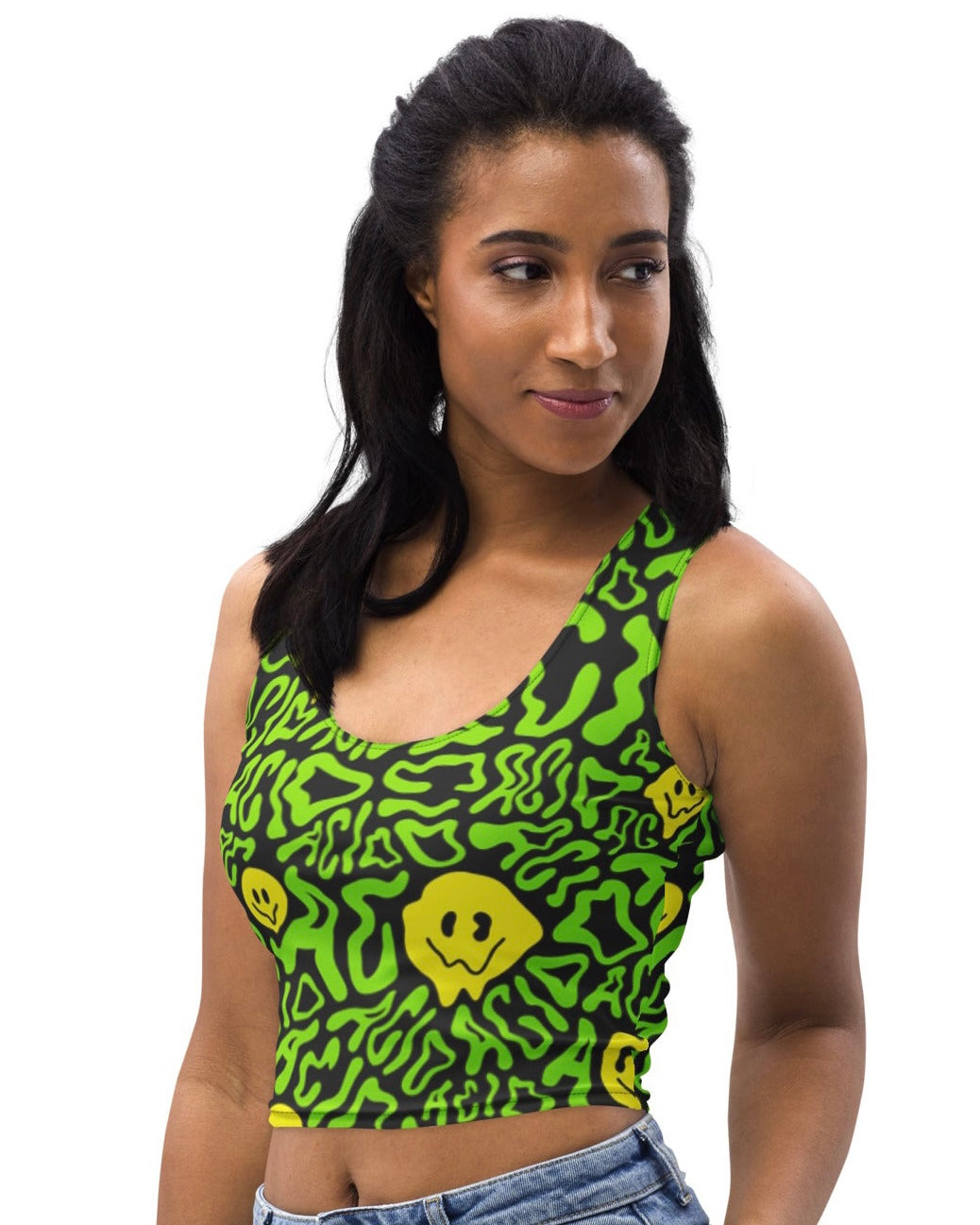 Acid Smilez Crop Top, Crop Top, - One Stop Rave