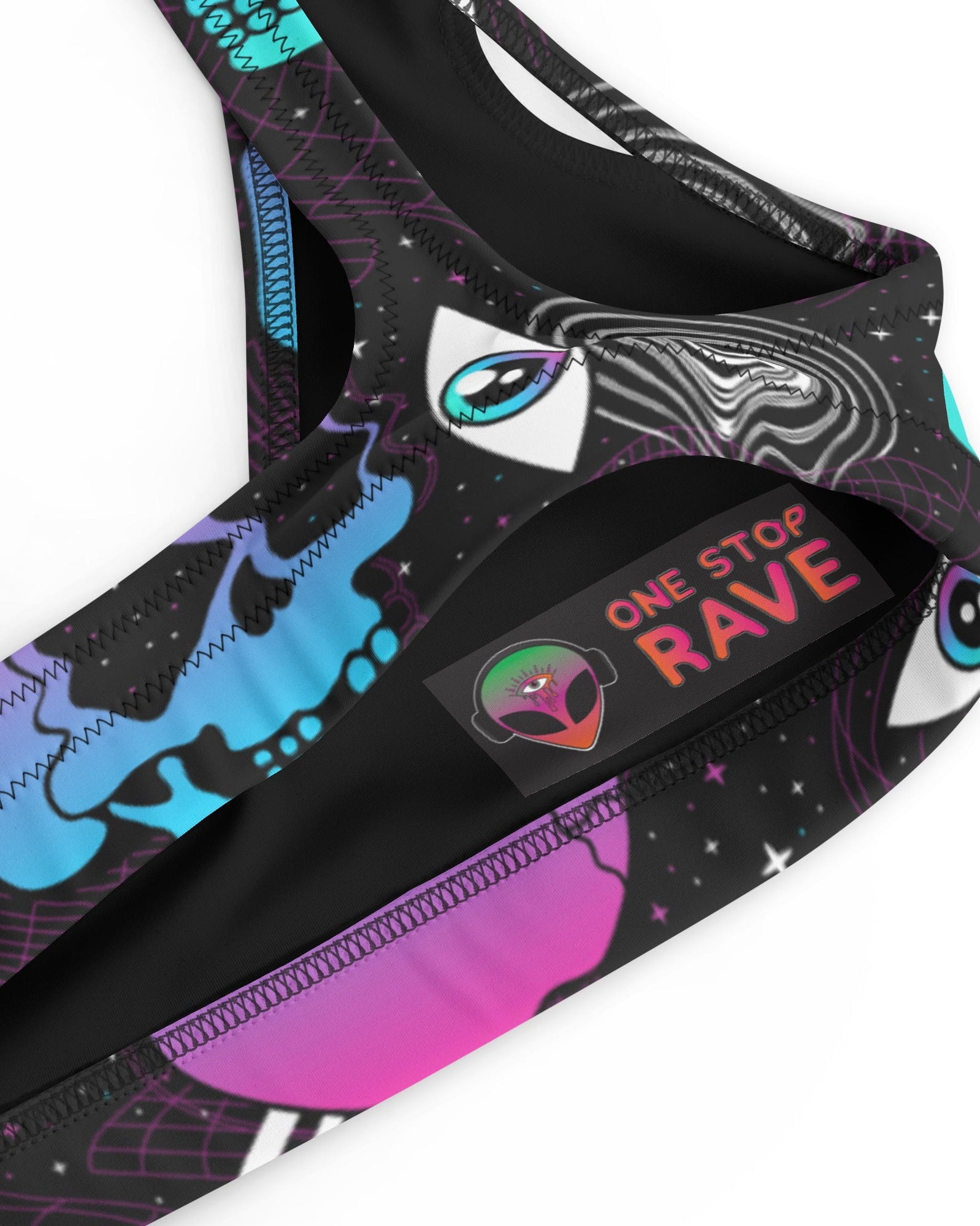 Ego Death Recycled Padded V-Top, V-Top, - One Stop Rave