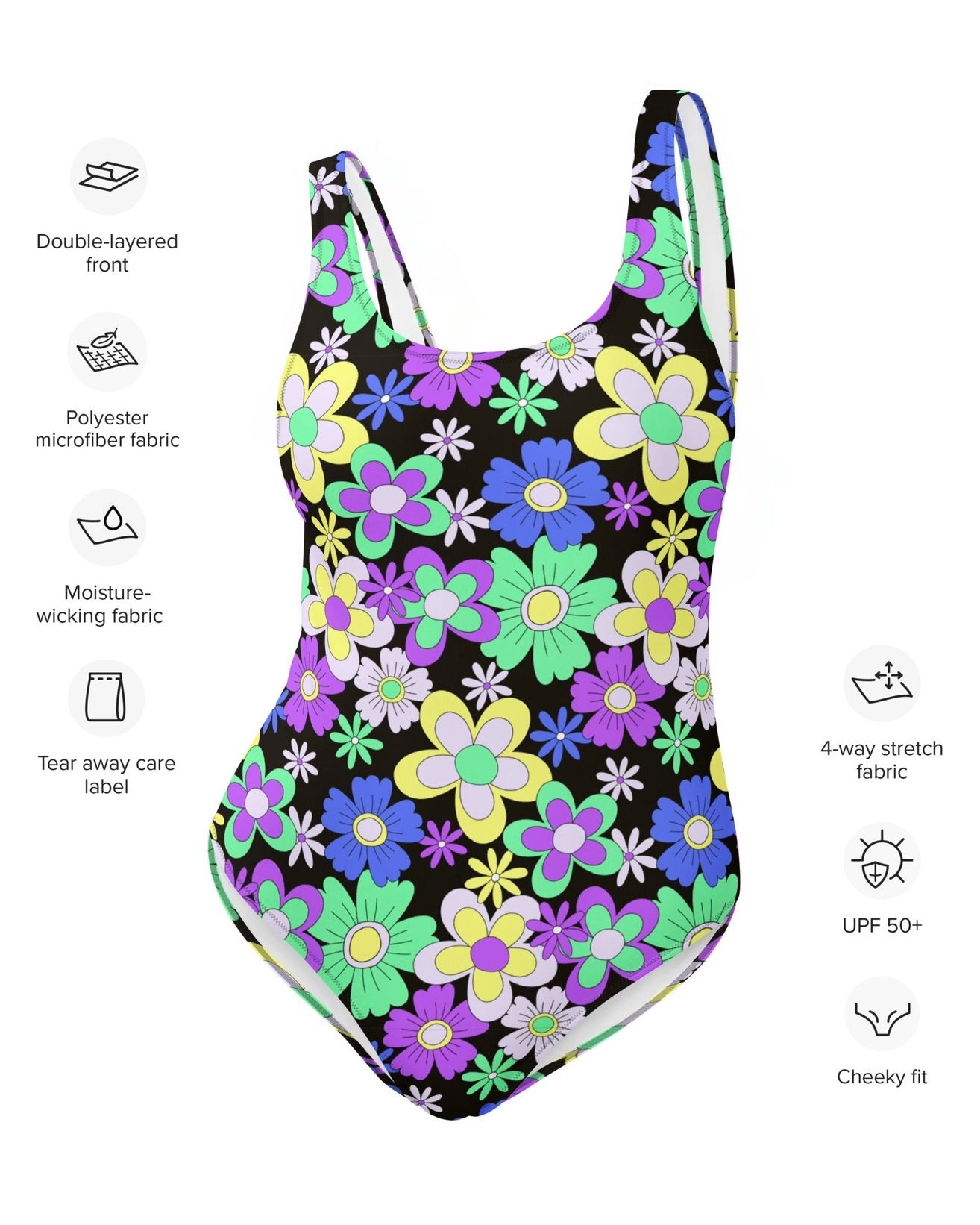 Crazy Daisy Bodysuit, Bodysuit, - One Stop Rave