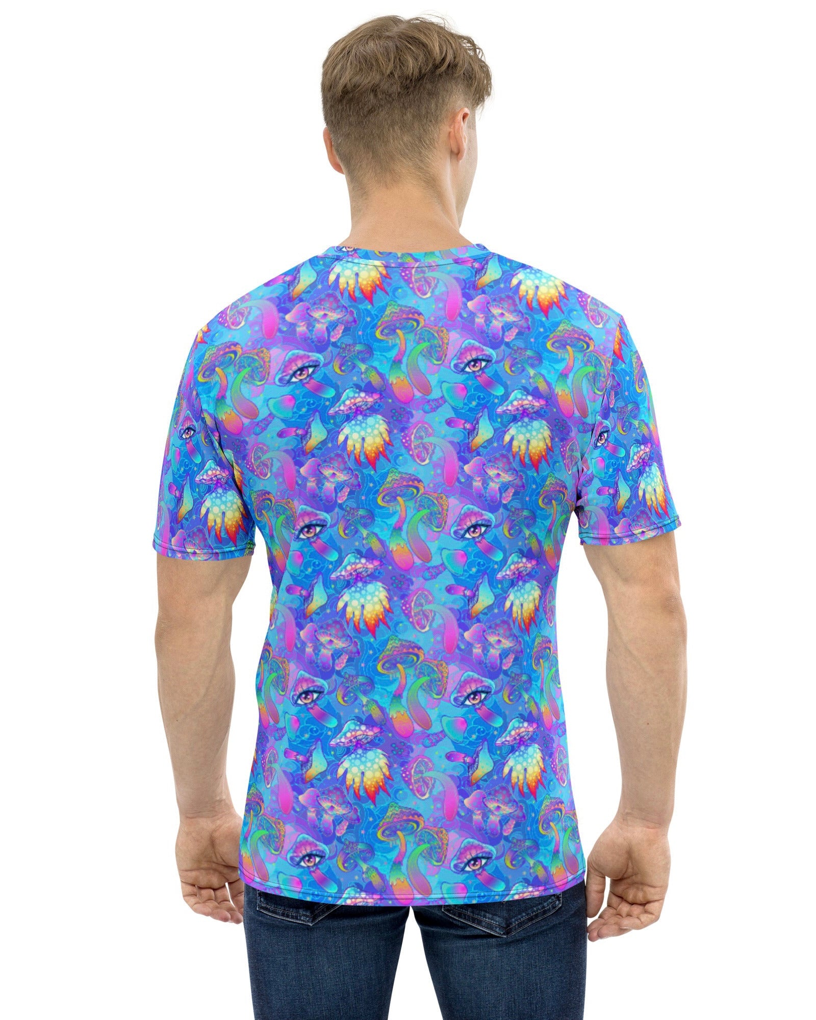 Shroomin Blue T-Shirt, , - One Stop Rave
