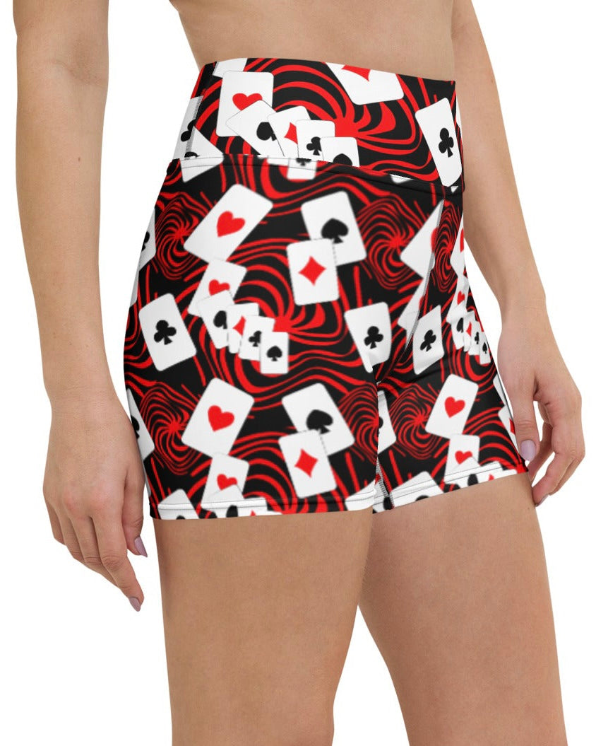 Off With Your Head Yoga Shorts, Athletic Shorts, - One Stop Rave