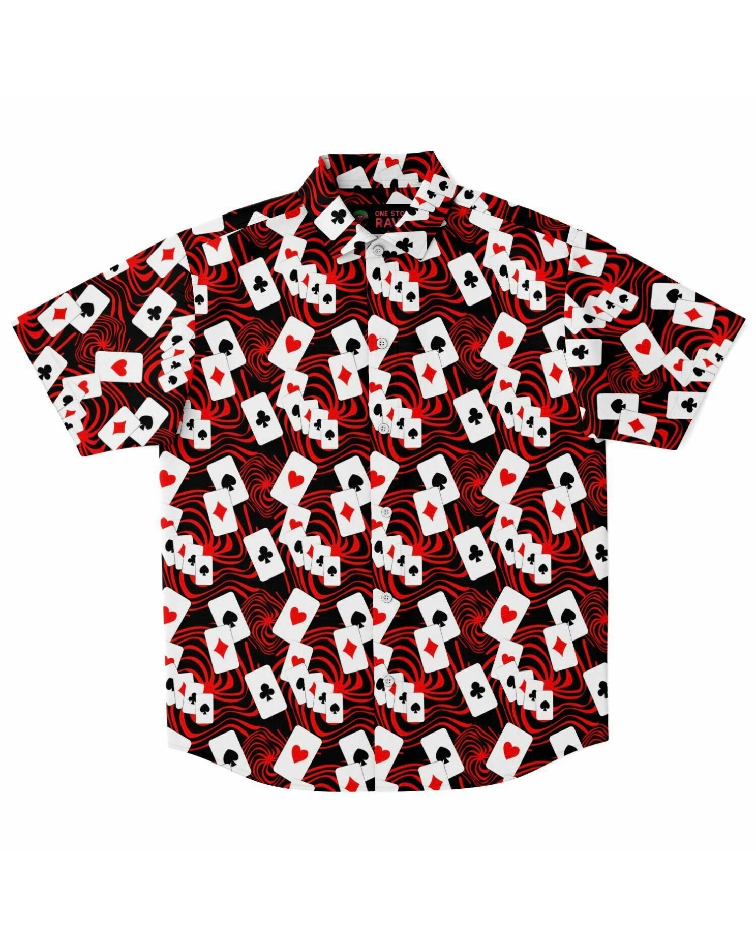 Off With Your Head Party Shirt, Short Sleeve Button Down Shirt, - One Stop Rave