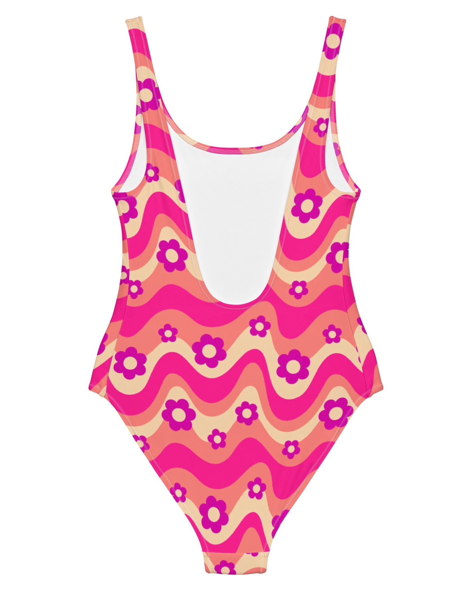 Flower Power Pink Bodysuit, Bodysuit, - One Stop Rave