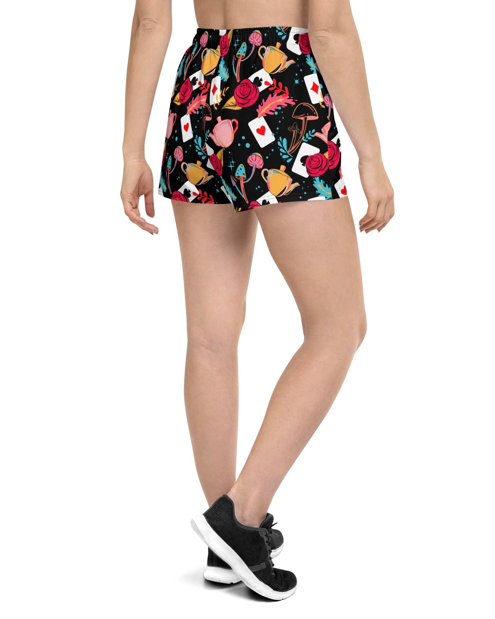 Curiouser and Curiouser Shorts, Athletic Shorts, - One Stop Rave