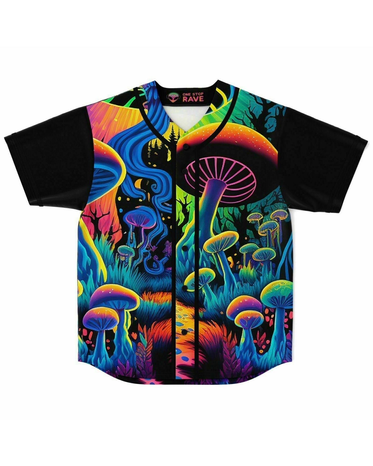 Mushroom Land Jersey, Baseball Jersey, - One Stop Rave