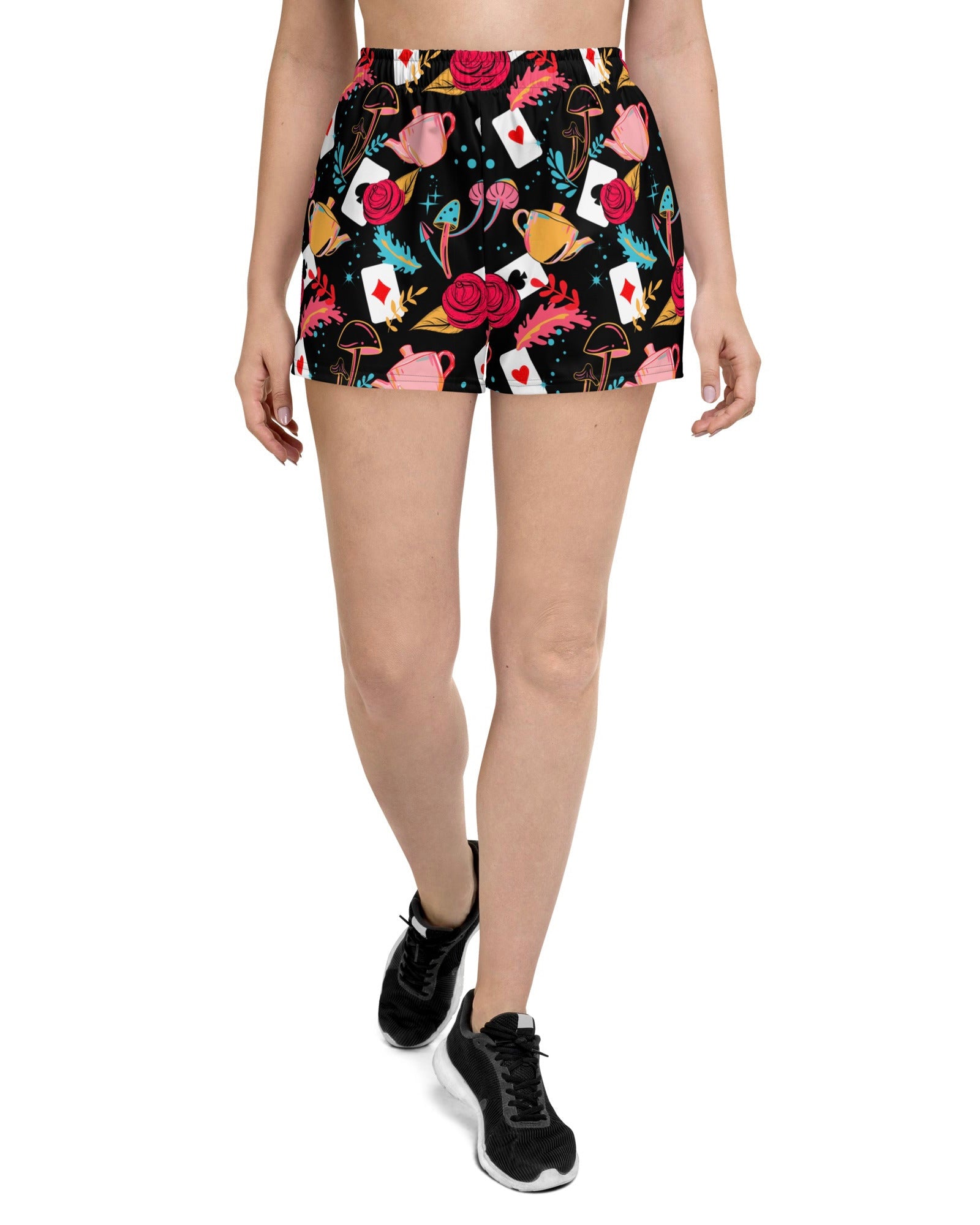 Curiouser and Curiouser Shorts, Athletic Shorts, - One Stop Rave