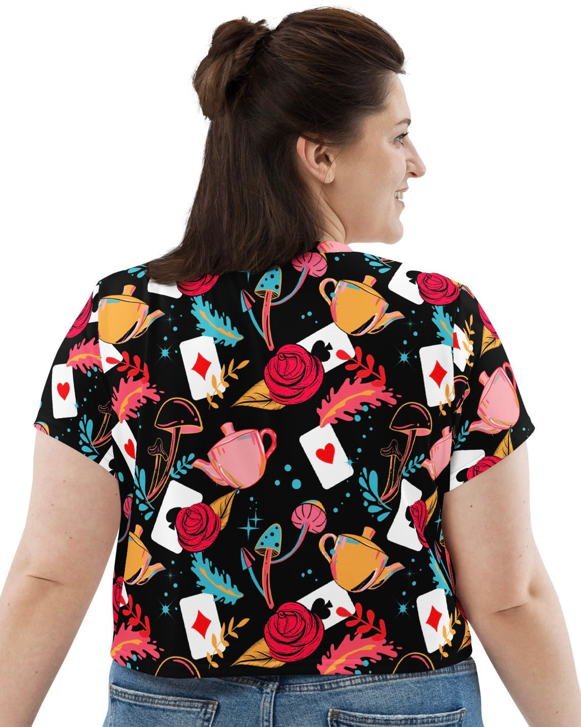 Curiouser and Curiouser Crop Tee, Crop Tee, - One Stop Rave