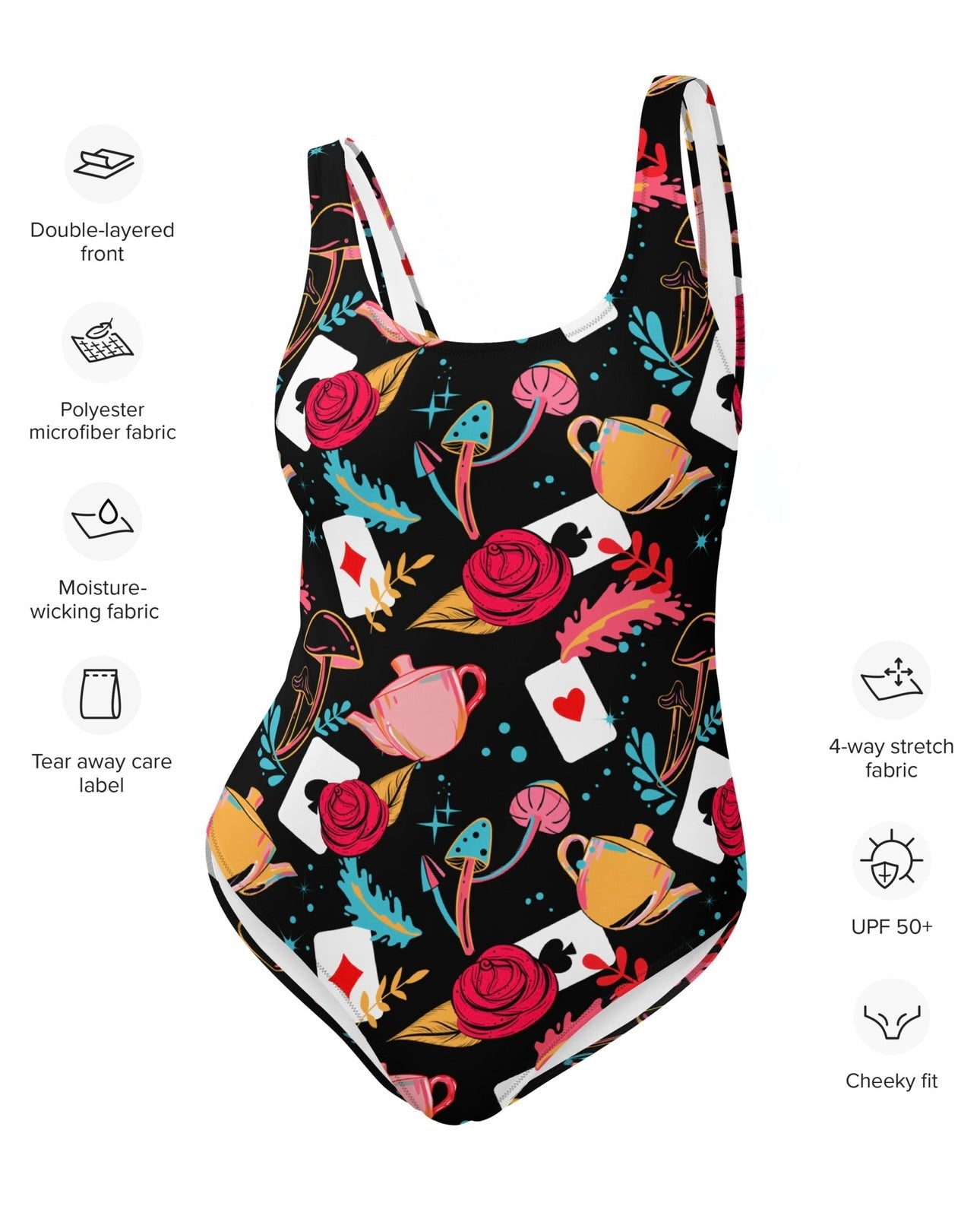 Curiouser and Curiouser Bodysuit, Bodysuit, - One Stop Rave