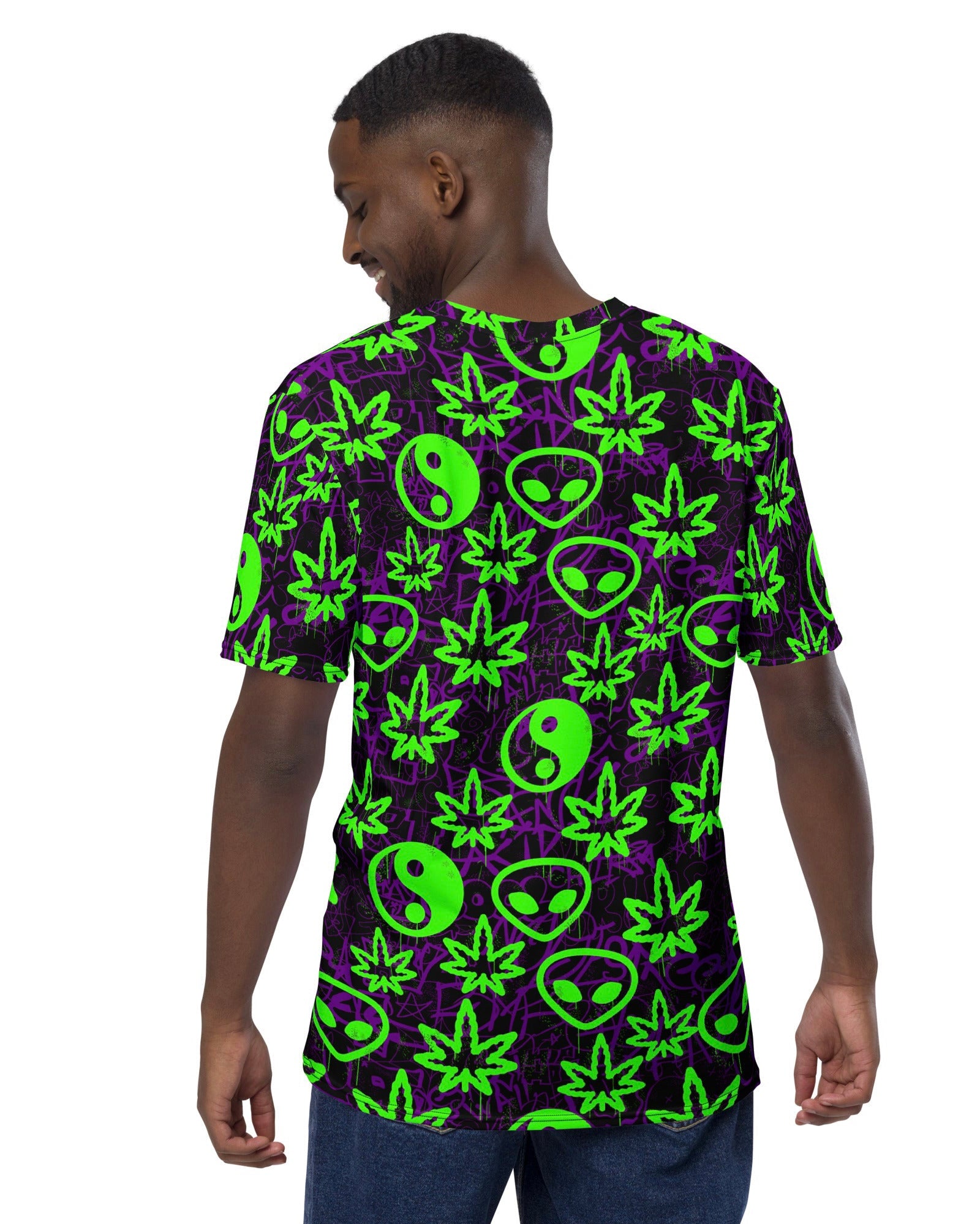 Ganja Graffiti T-Shirt, T-Shirt, - One Stop Rave