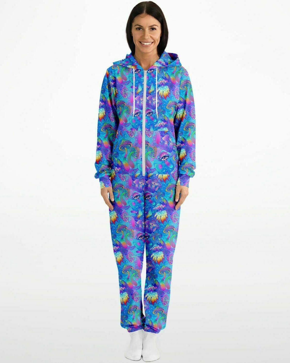 Shroomin Blue Onesie, Onesie, - One Stop Rave