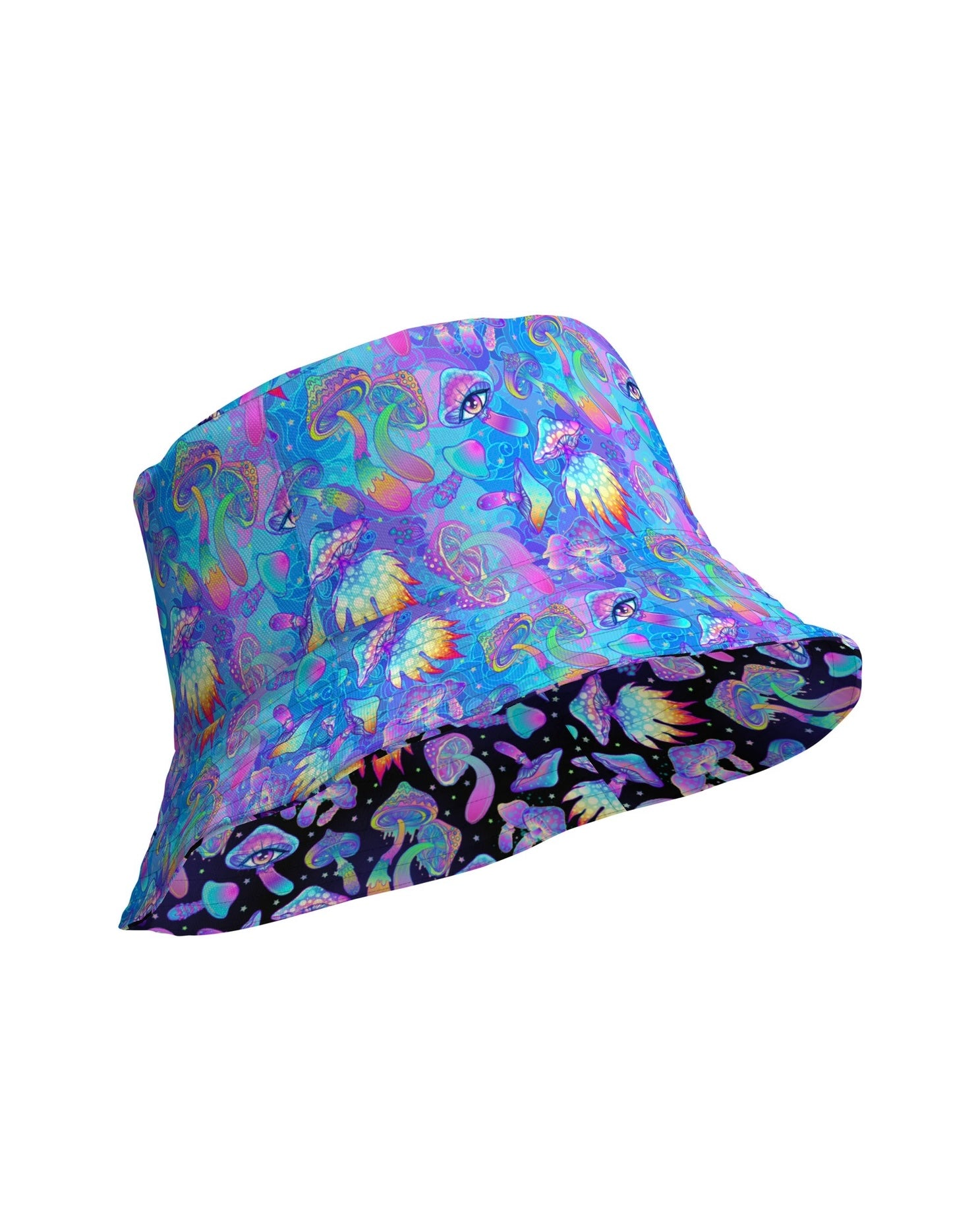 Shroomin Reversible Bucket Hat, Bucket Hat, - One Stop Rave