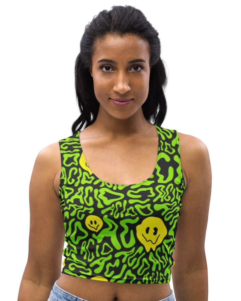 Acid Smilez Crop Top, Crop Top, - One Stop Rave