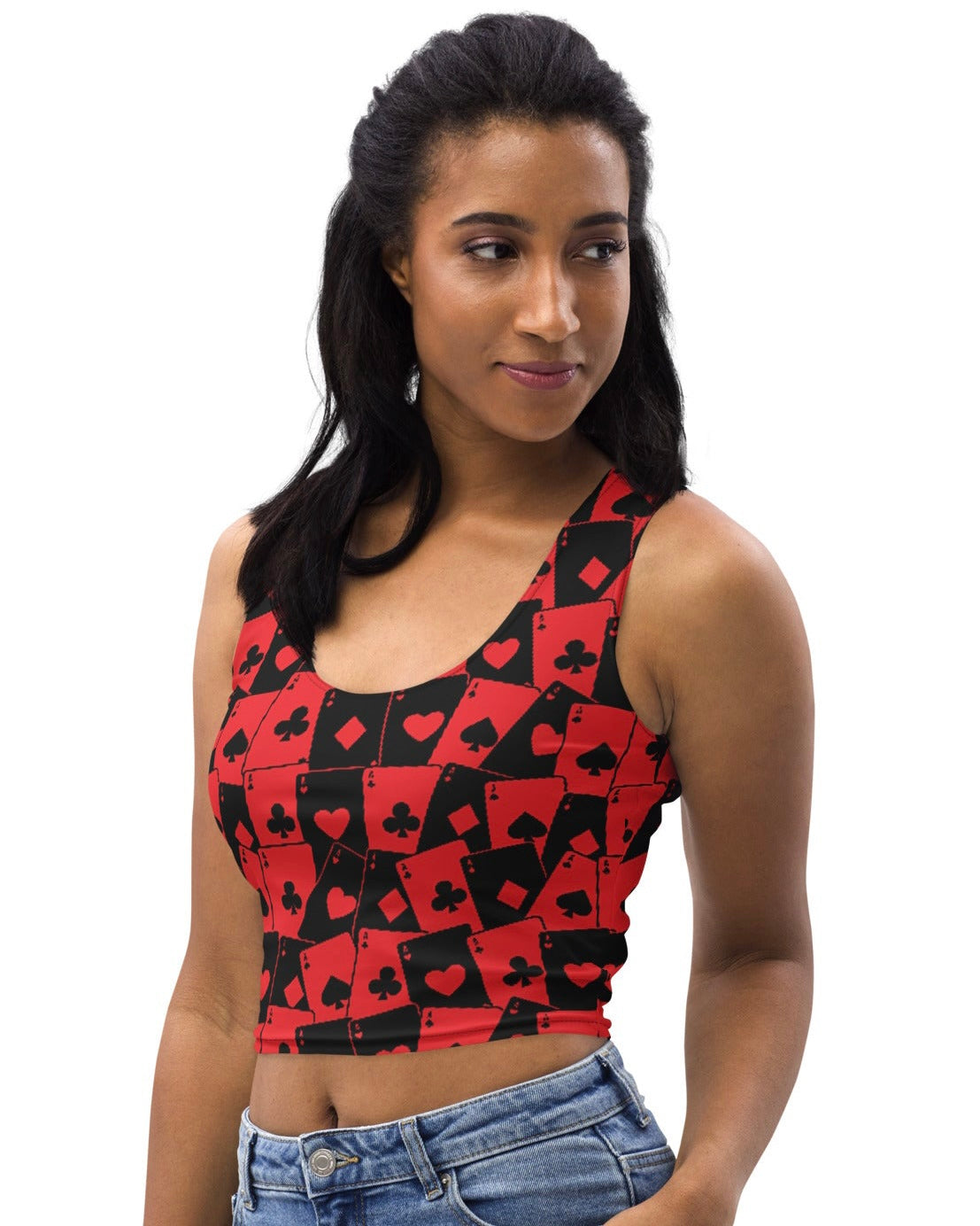 Ace Of Hearts Crop Top, Crop Top, - One Stop Rave