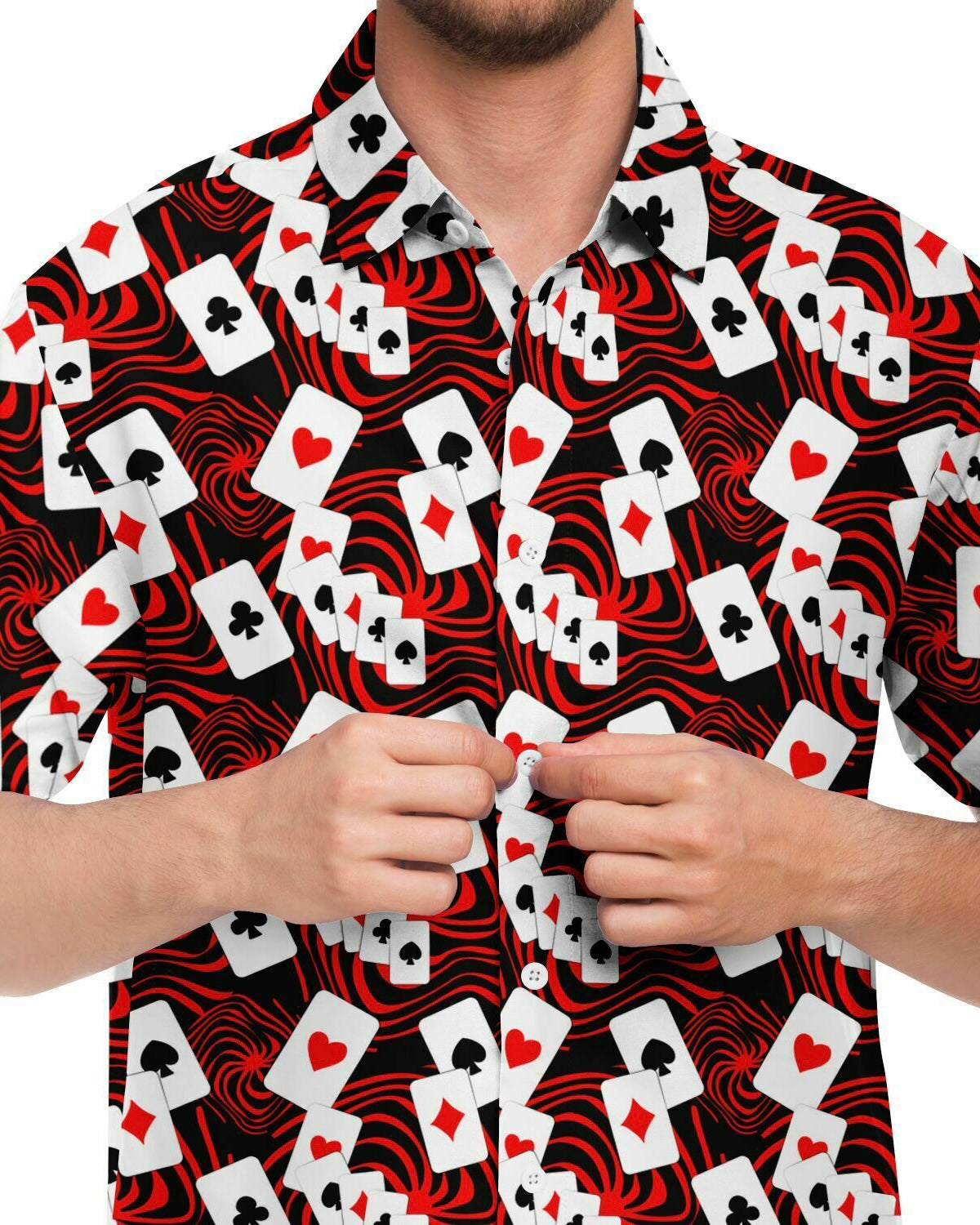 Off With Your Head Party Shirt, Short Sleeve Button Down Shirt, - One Stop Rave