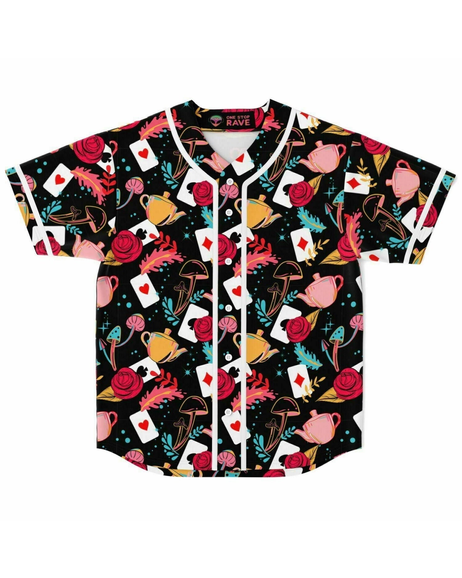 Curiouser and Curiouser Jersey, Baseball Jersey, - One Stop Rave