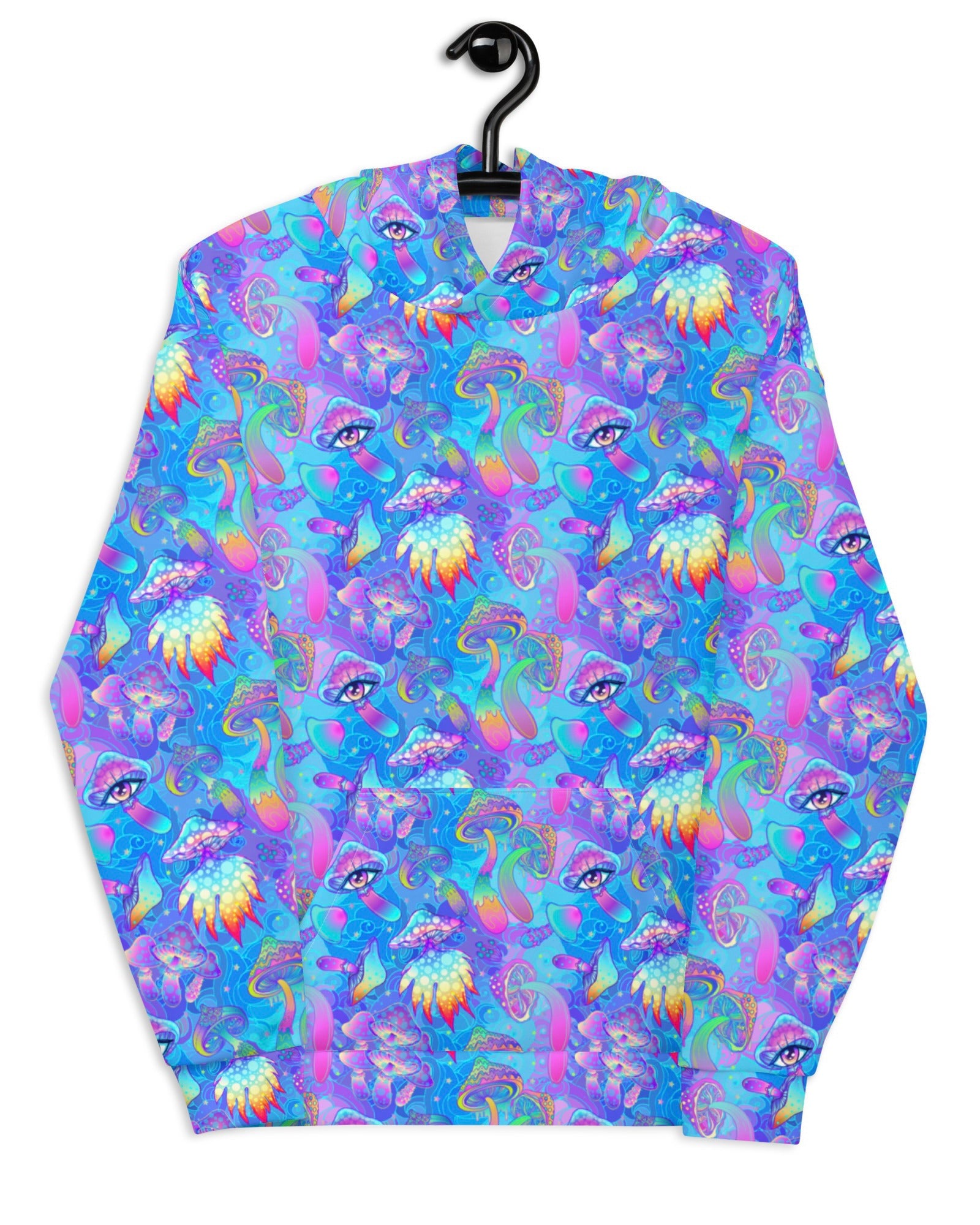 Shroomin Blue Hoodie, Hoodie, - One Stop Rave