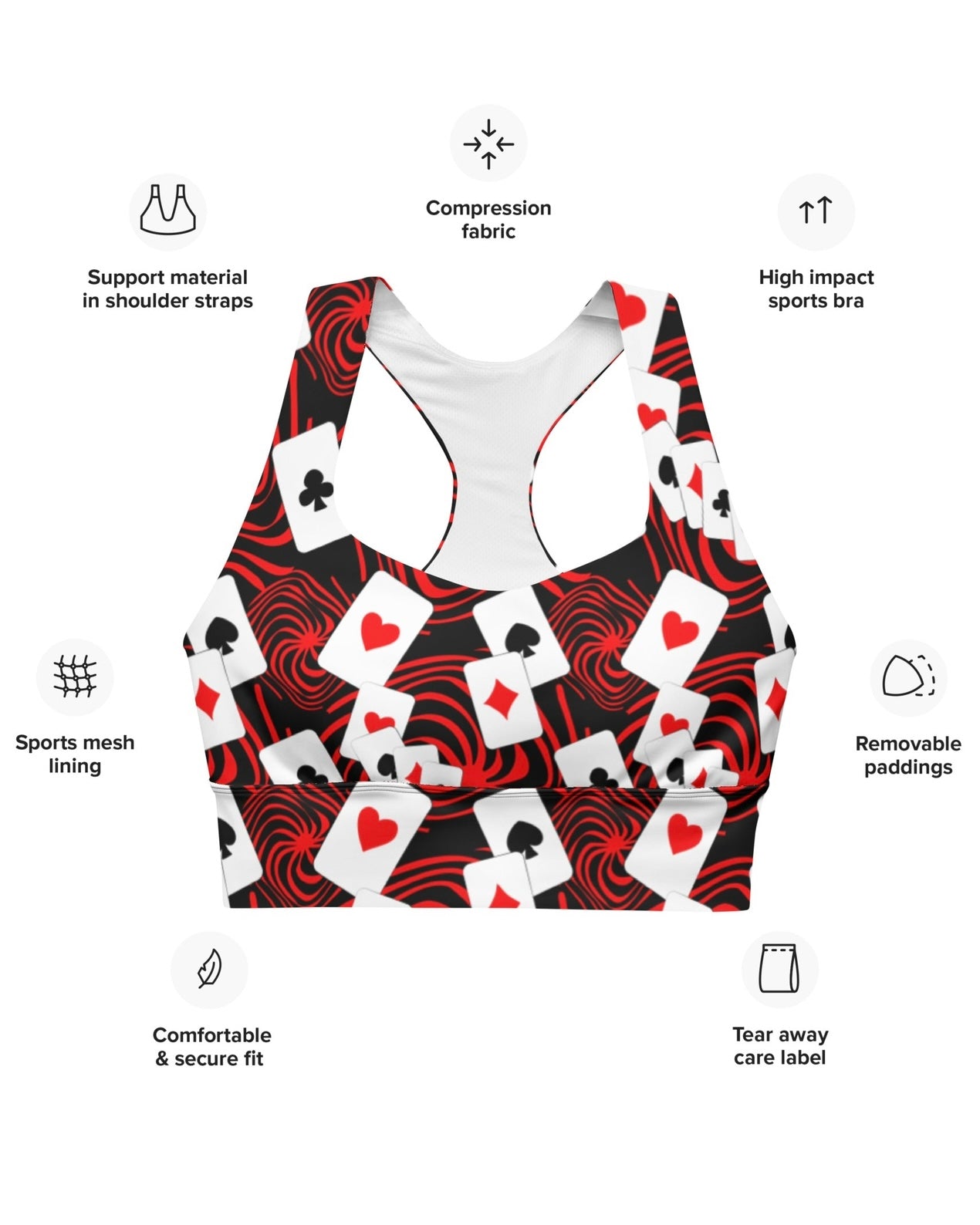 Off With Your Head Longline Top, Sports Top, - One Stop Rave