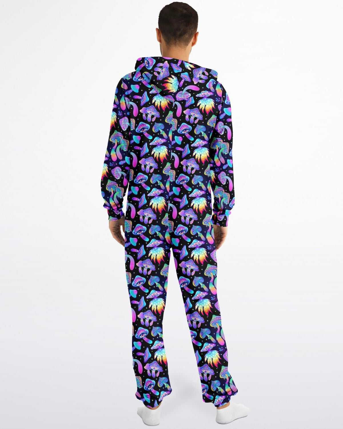 Shroomin Black Onesie, Onesie, - One Stop Rave