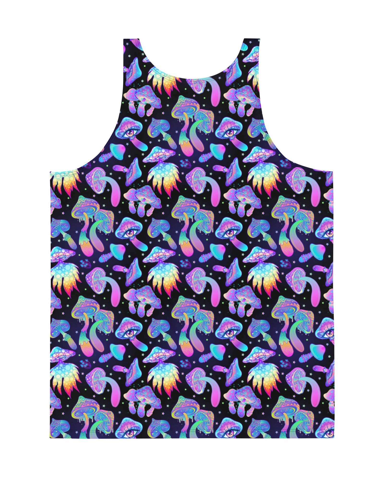 Shroomin Black Tank Top, Tank Top, - One Stop Rave