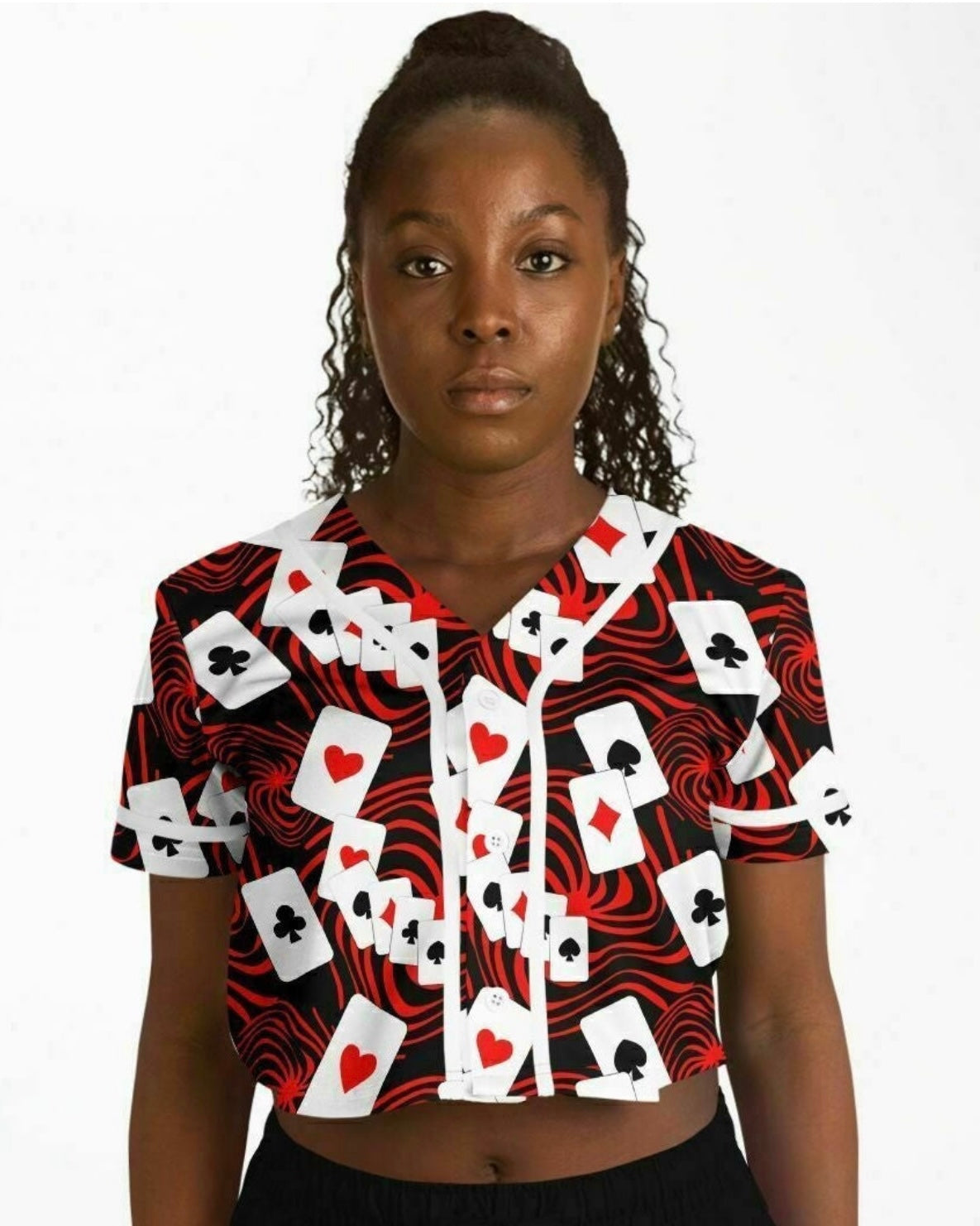 Off With Your Head Cropped Jersey, Cropped Baseball Jersey, - One Stop Rave