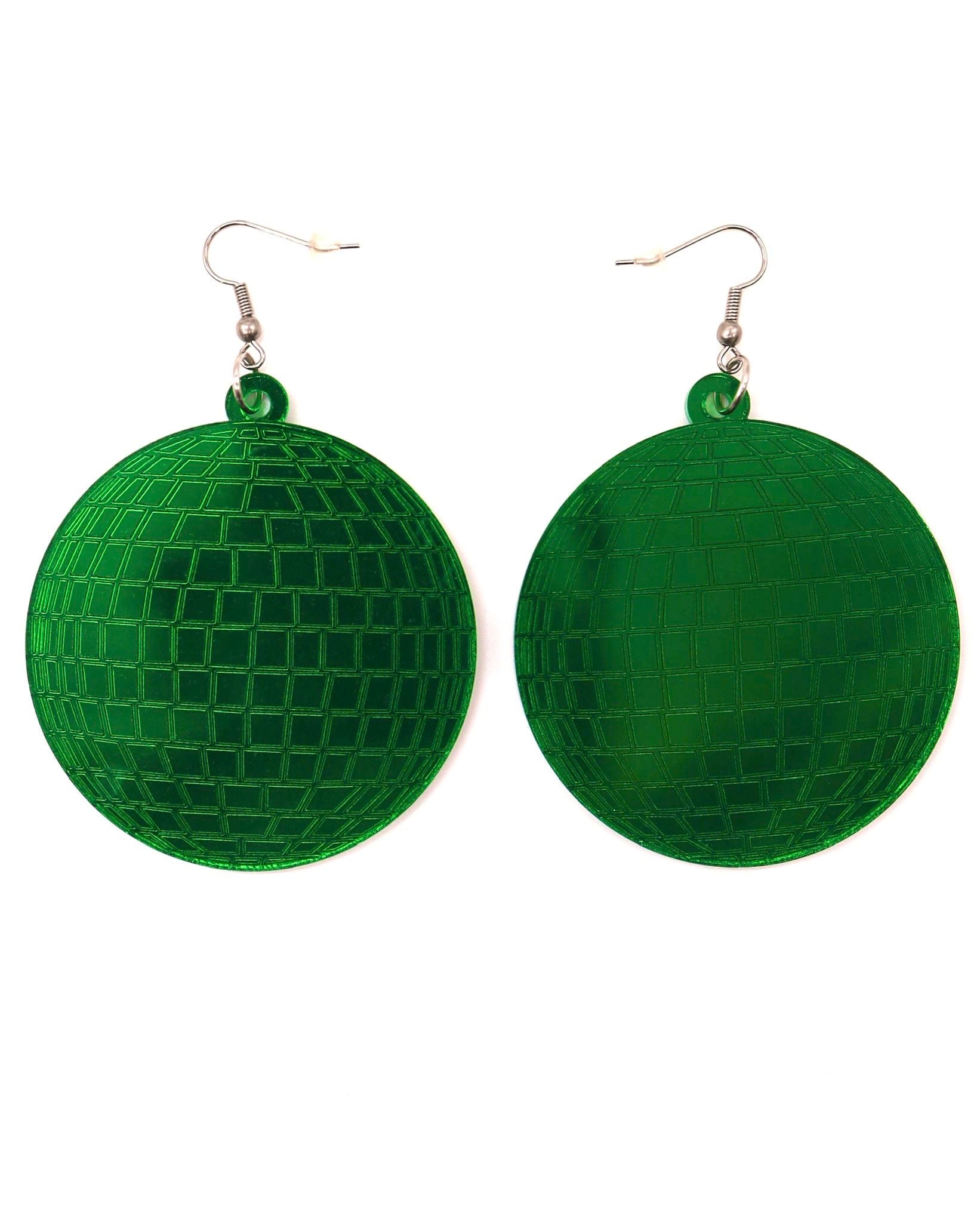 Disco Ball Earrings, Dangle Earrings, - One Stop Rave