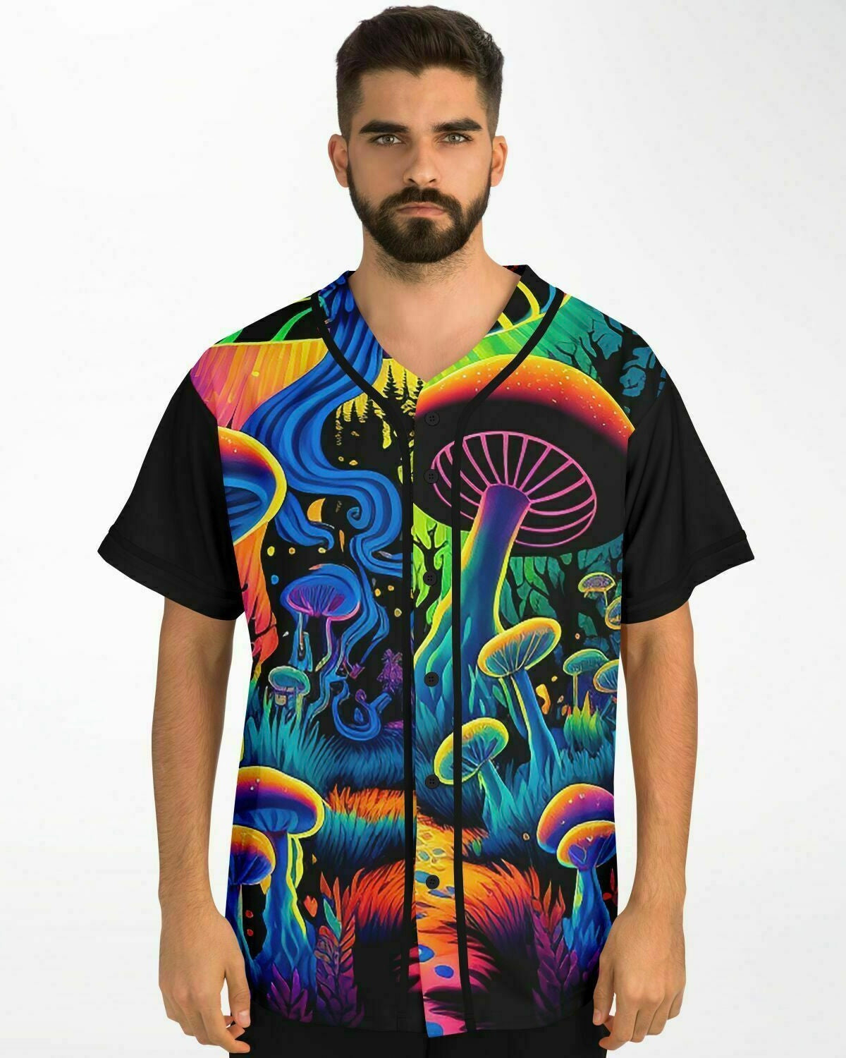Mushroom Land Jersey, Baseball Jersey, - One Stop Rave
