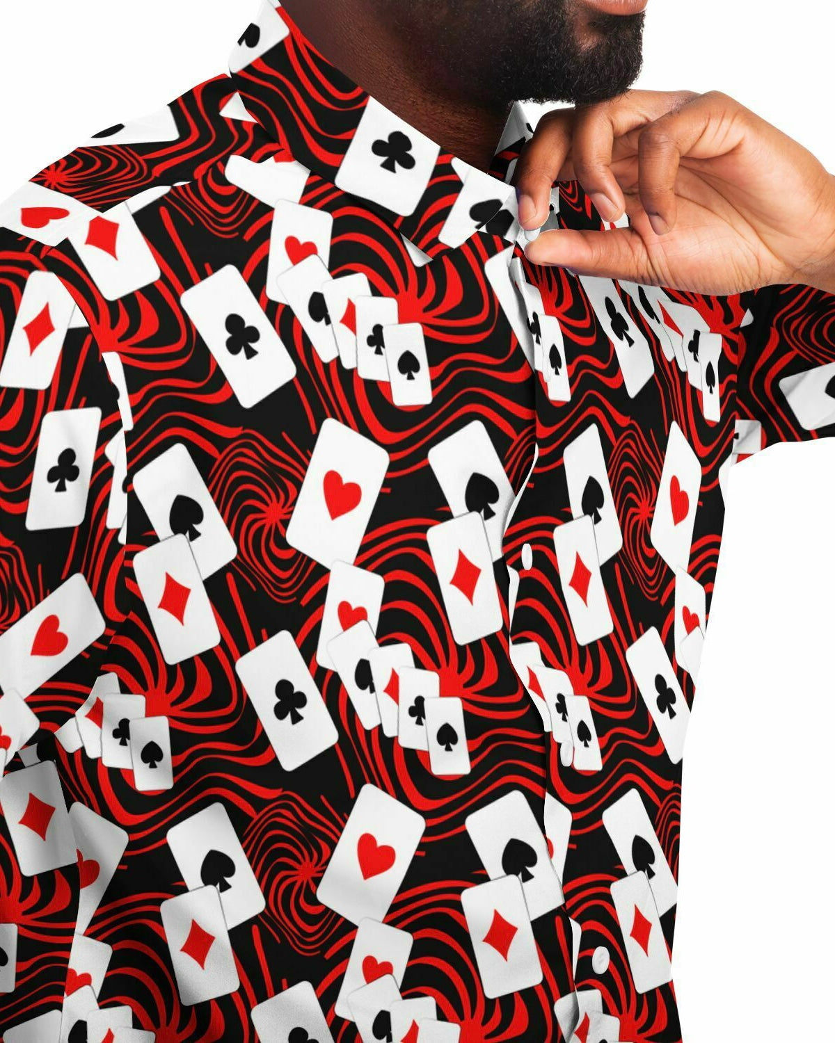 Off With Your Head Party Shirt, Short Sleeve Button Down Shirt, - One Stop Rave